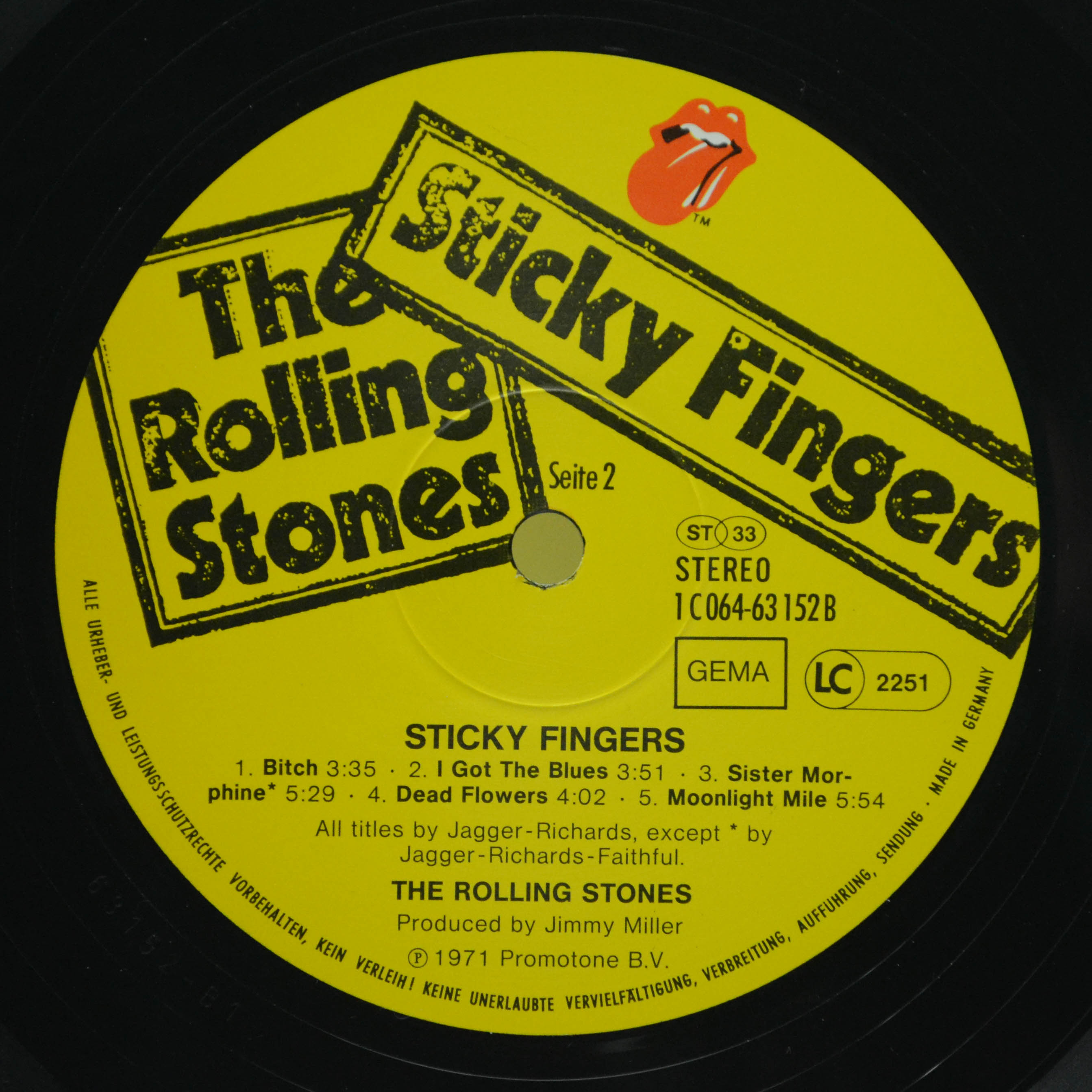 Rolling Stones — Sticky Fingers (Zipper), 1971
