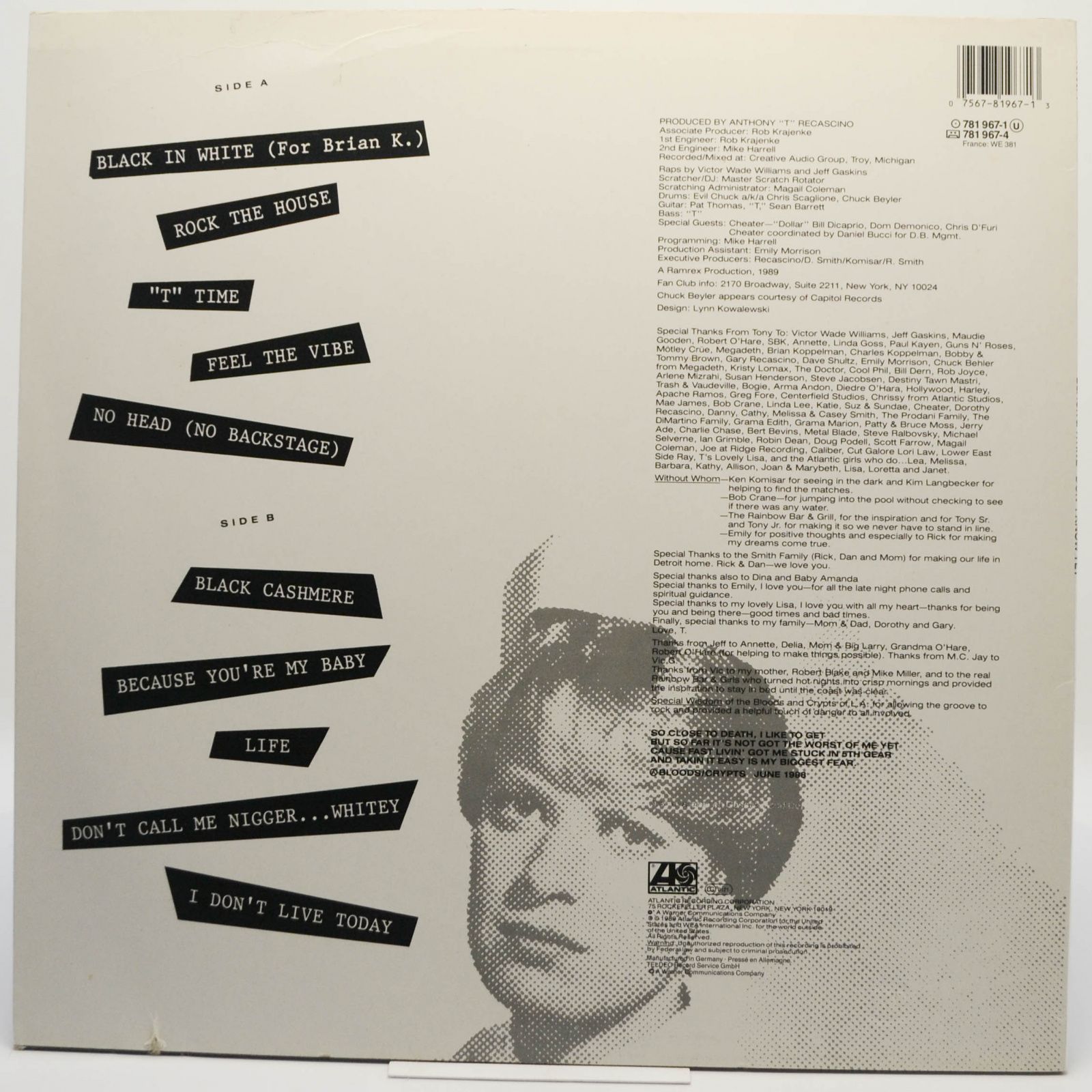 Виниловая пластинка Black & White — Don't Know Yet, 1989