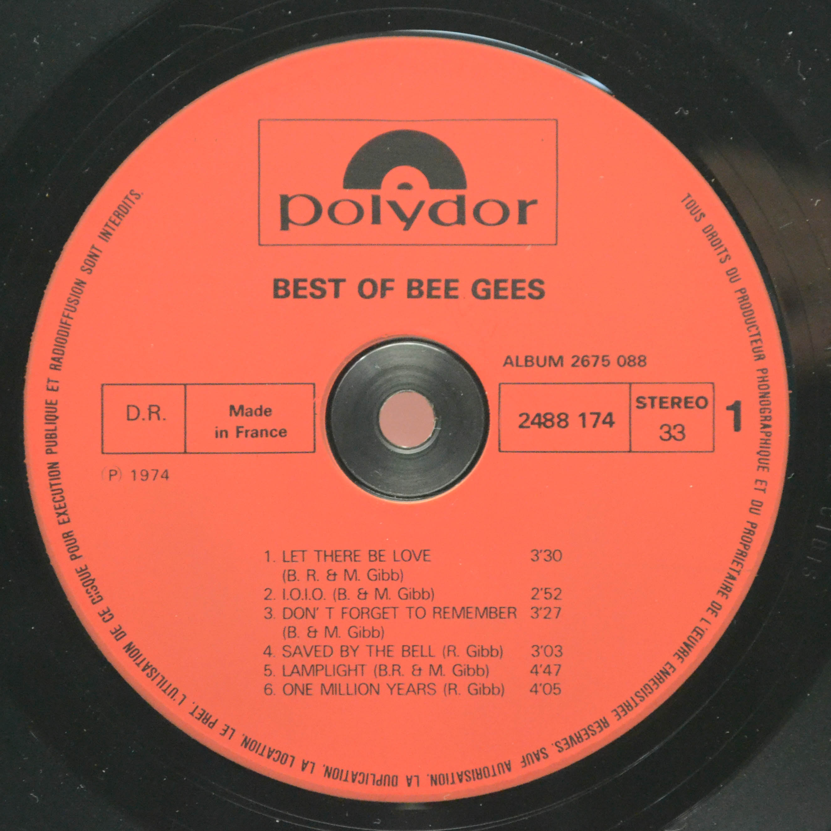 Bee Gees — Best Of Bee Gees (2LP), 1975