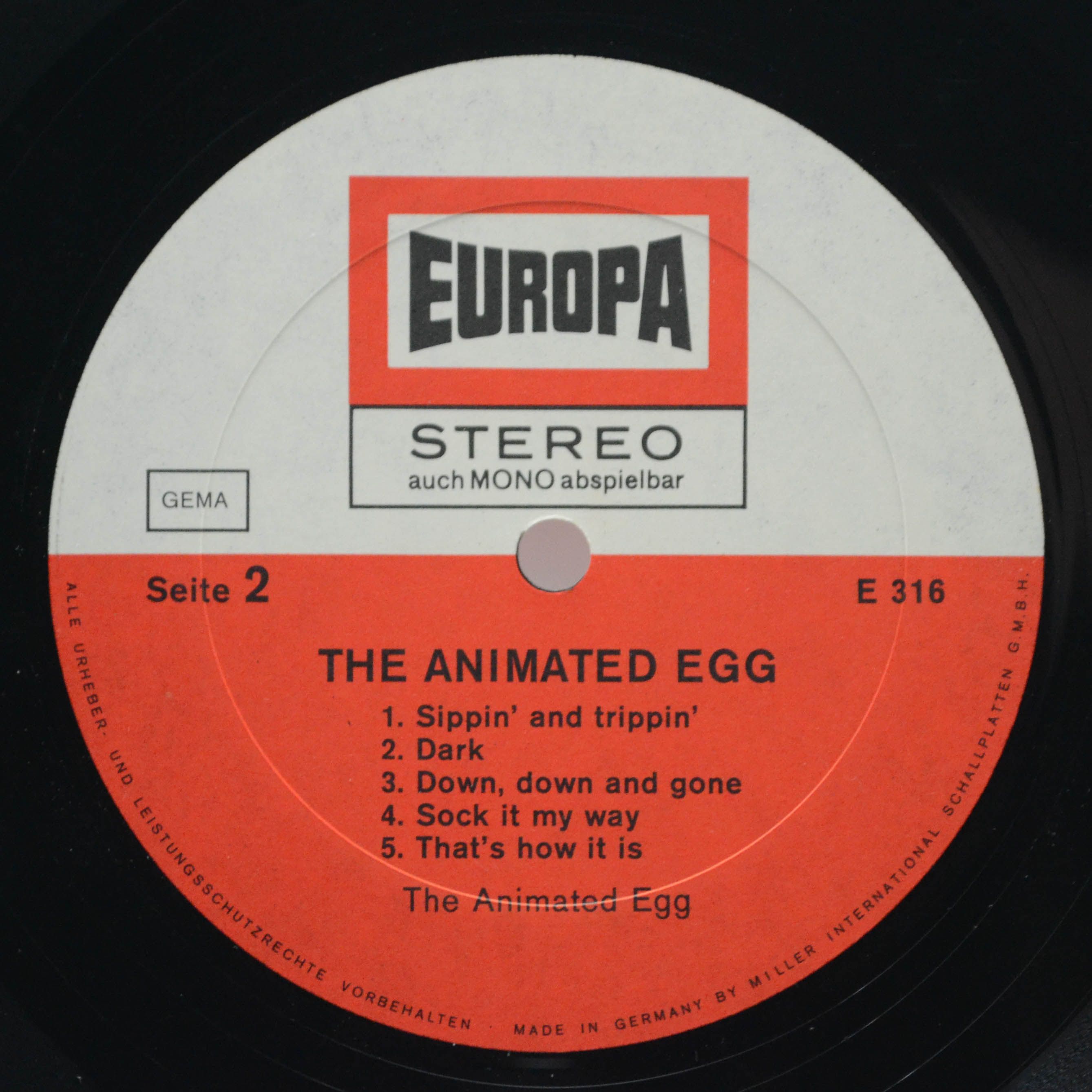 Виниловая пластинка Animated Egg — The Animated Egg, 1969