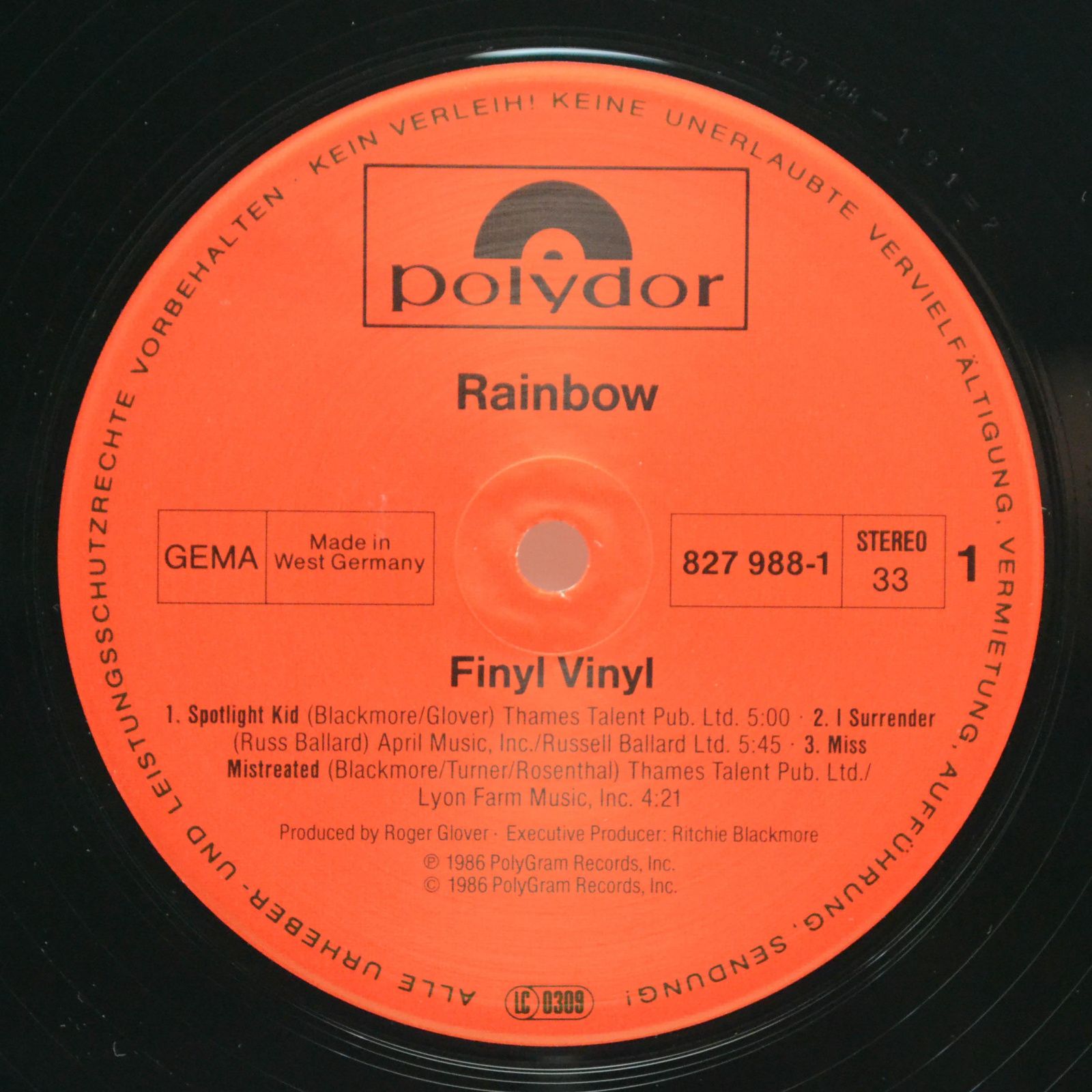 Rainbow — Finyl Vinyl (2LP), 1986
