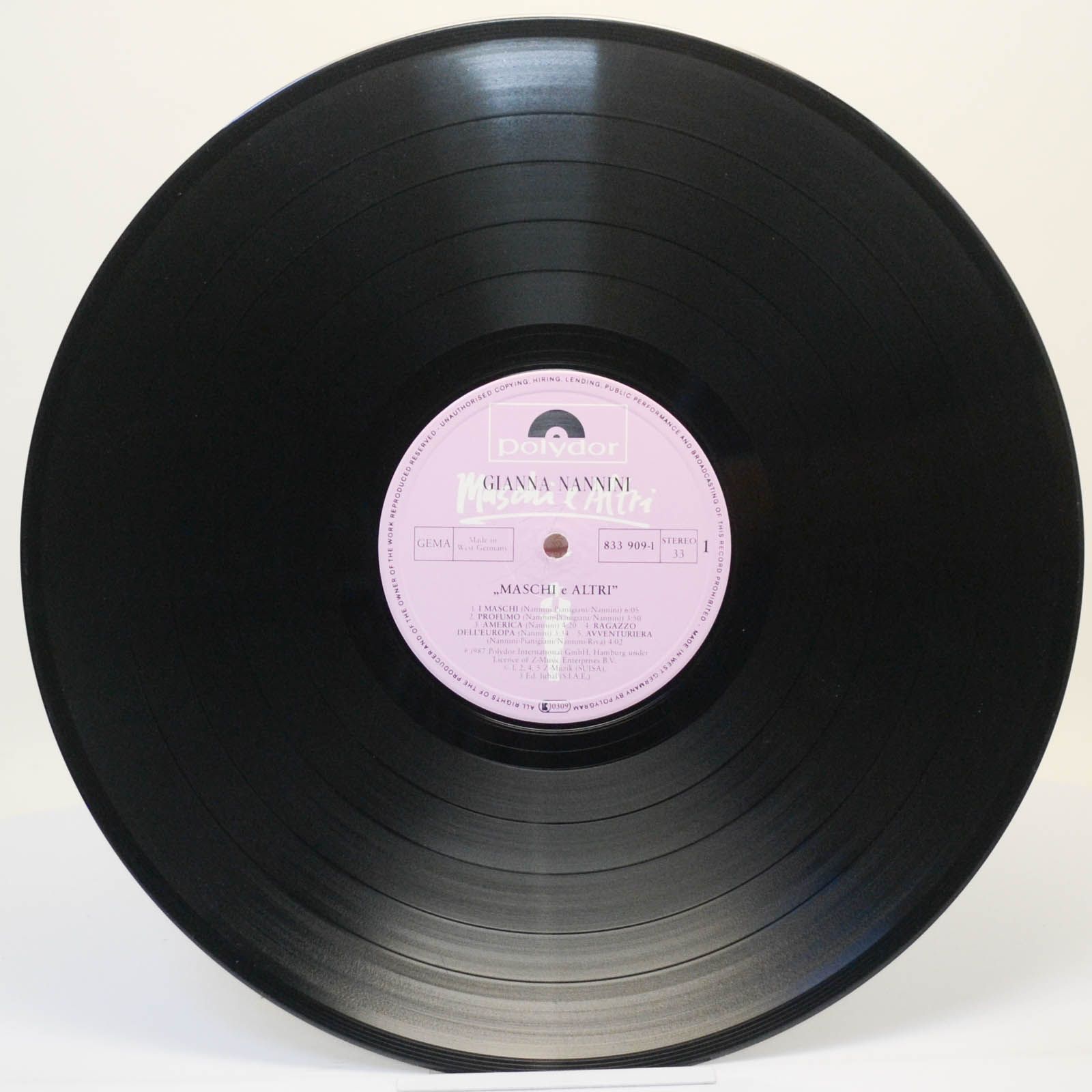 Gianna Nannini — Maschi E Altri, 1987