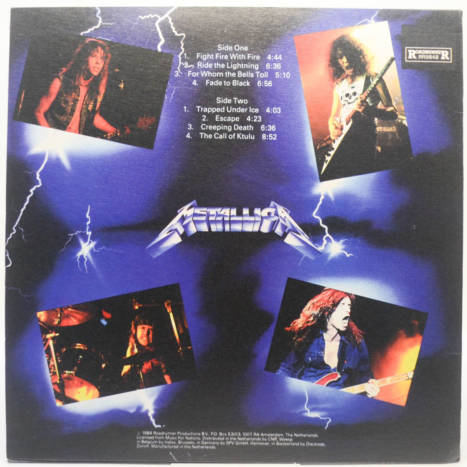 Metallica — Ride The Lightning, 1984
