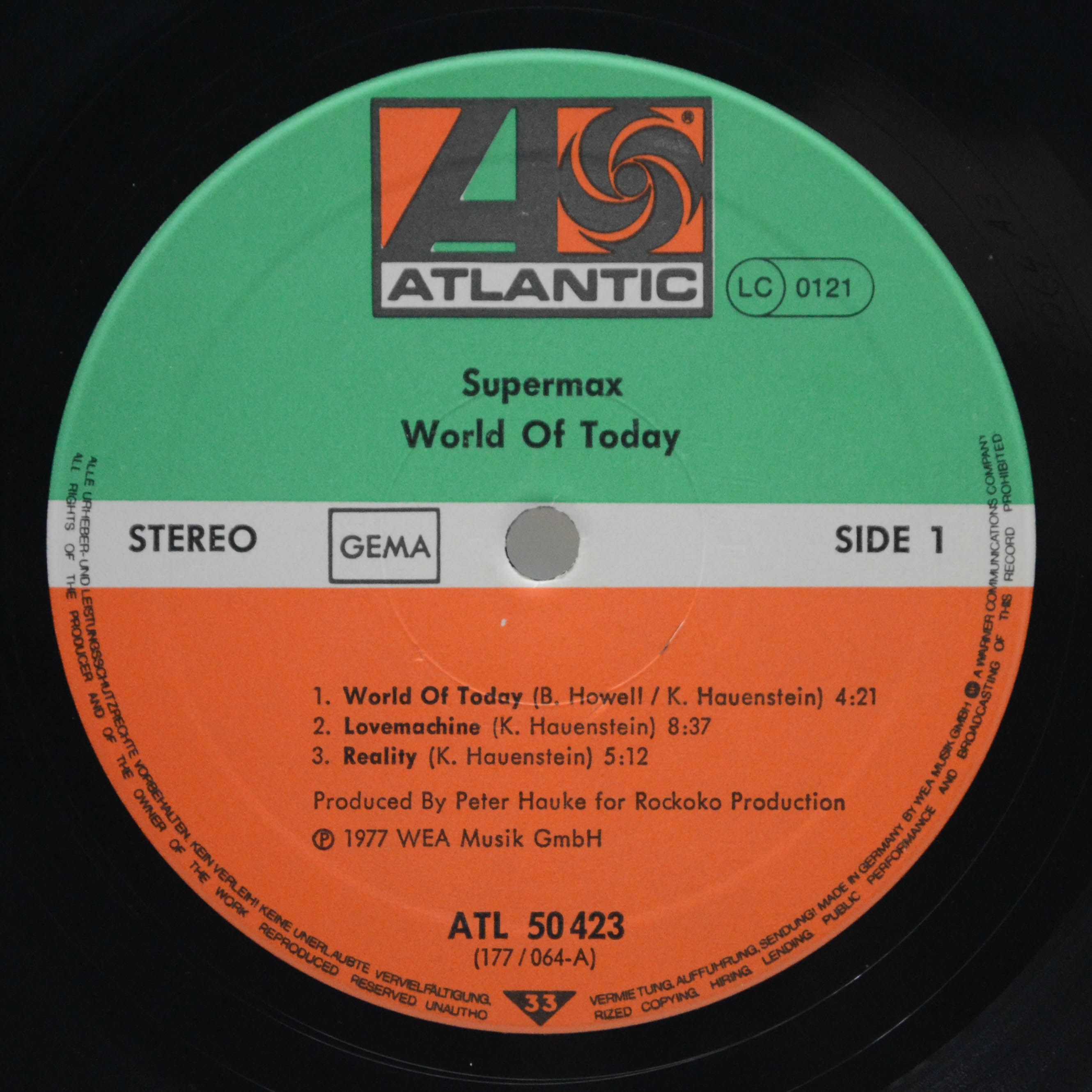 Supermax — World Of Today, 1977