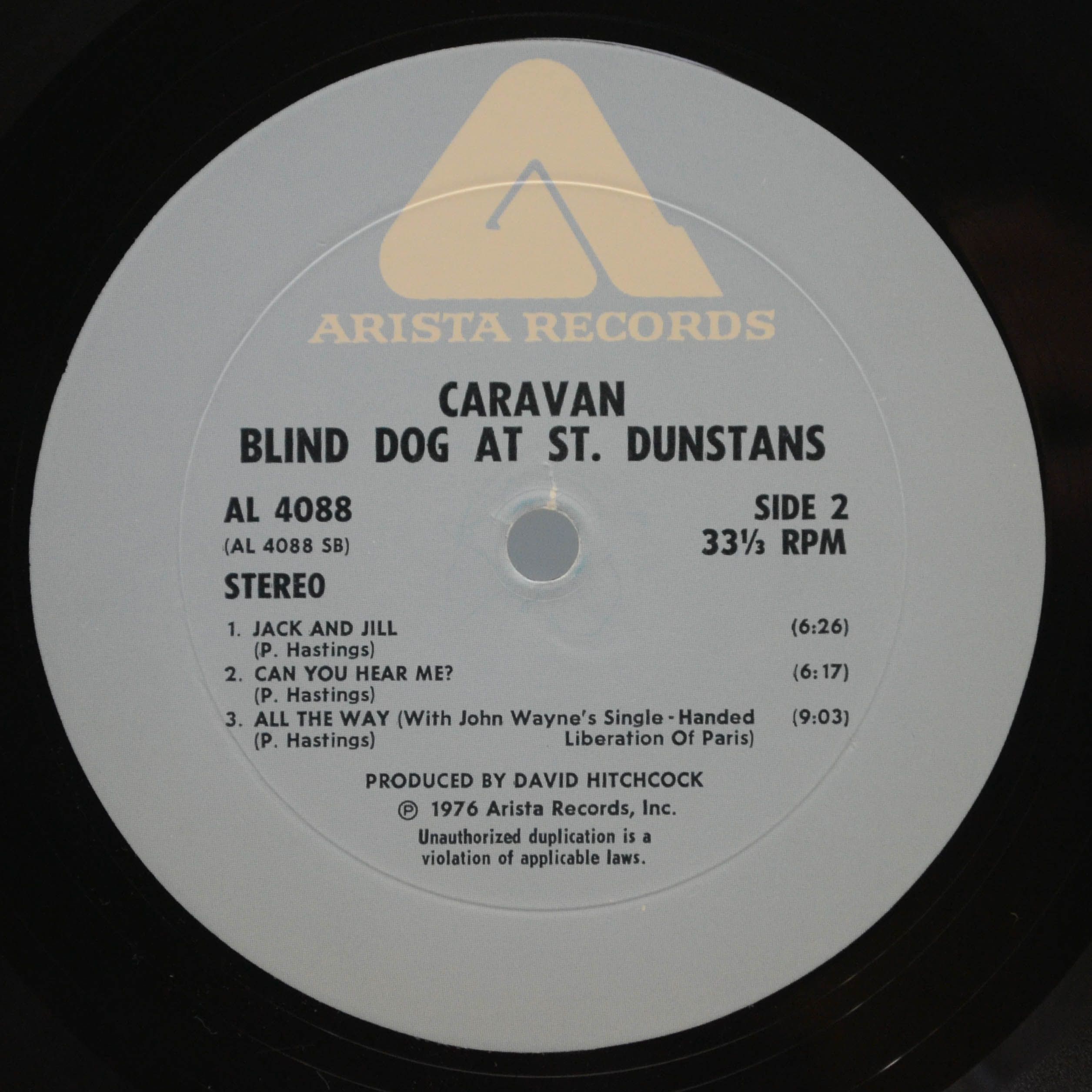 Виниловая пластинка Caravan — Blind Dog At St. Dunstans (USA), 1976