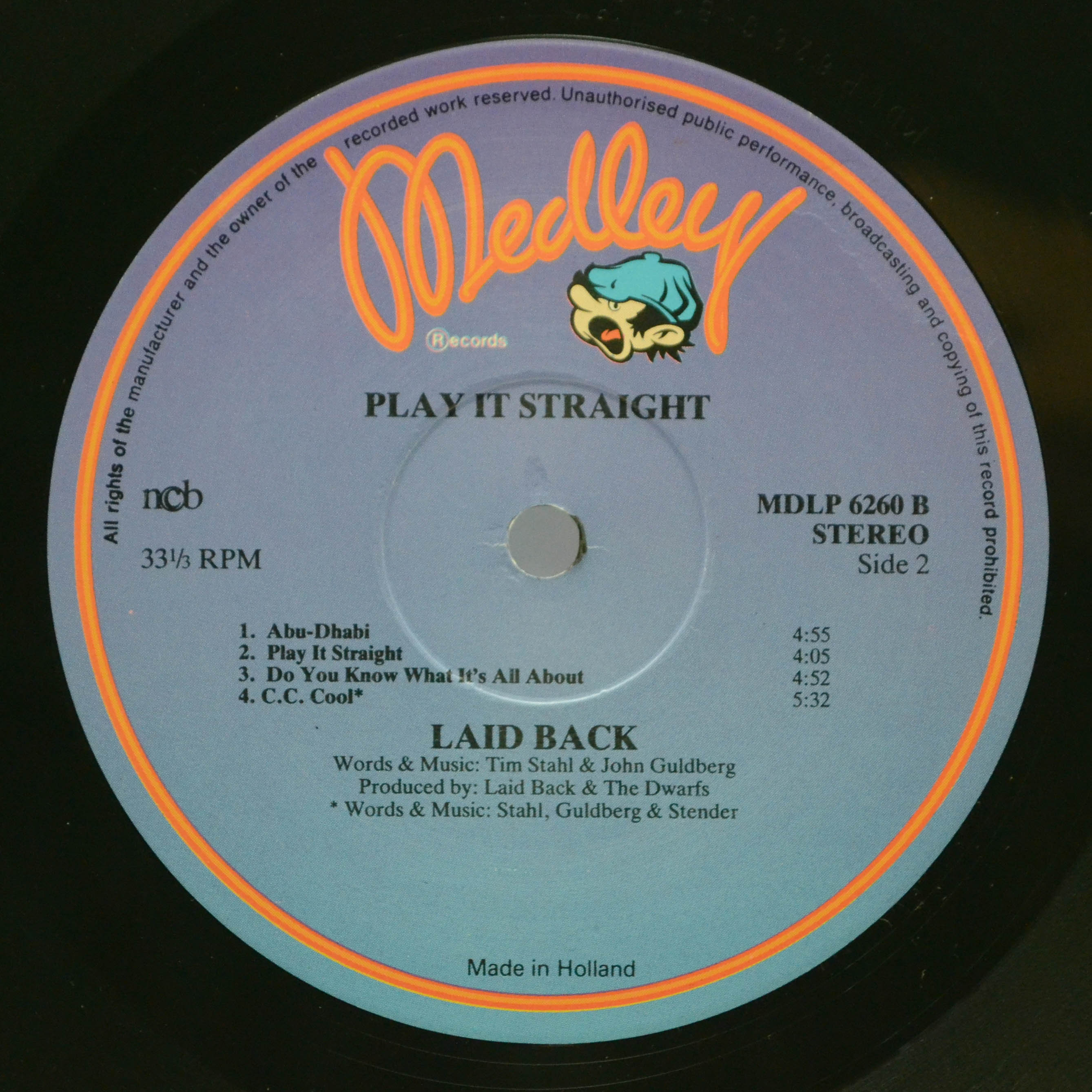 Laid Back — Play It Straight, 1985