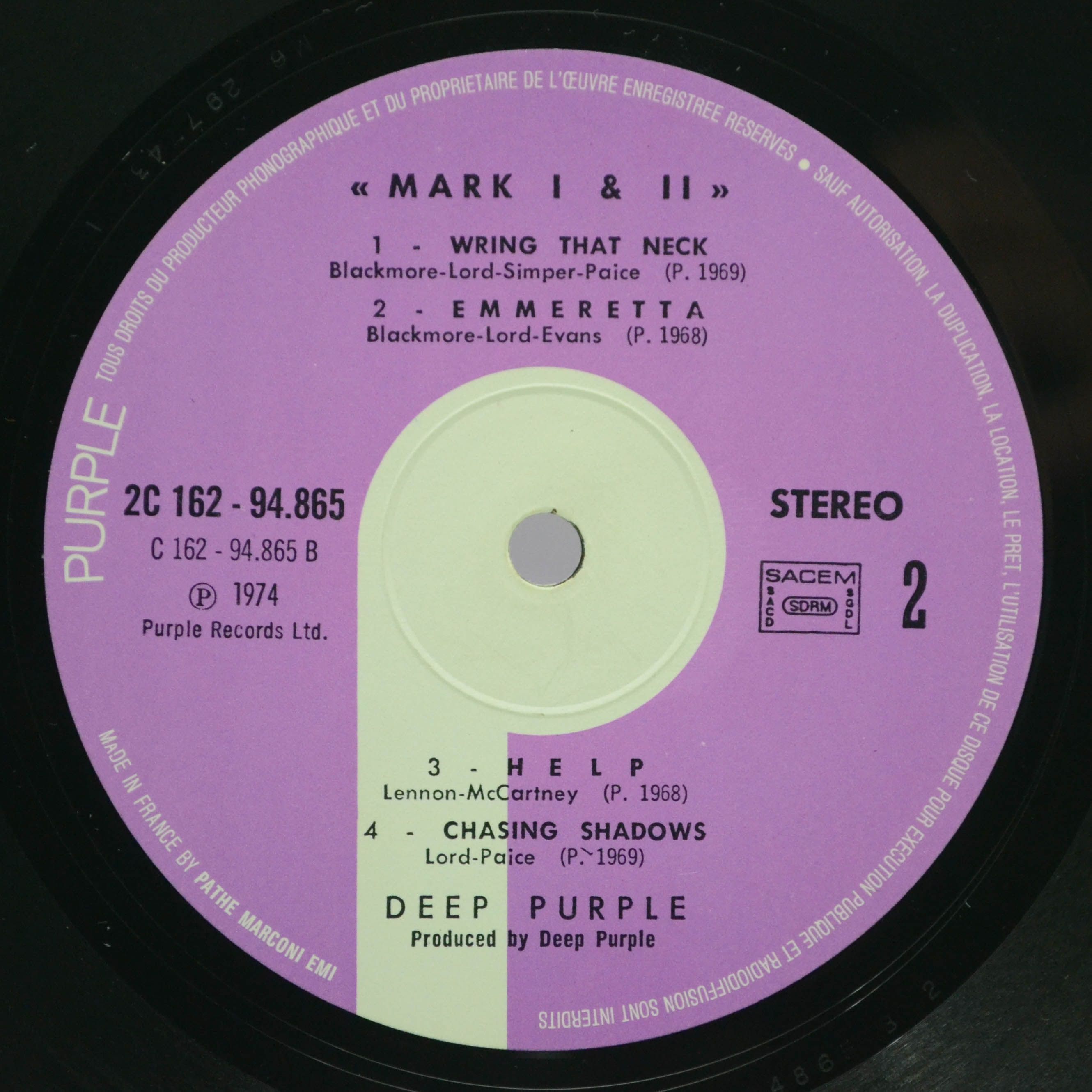 Deep Purple — Mark I & II (2LP), 1973