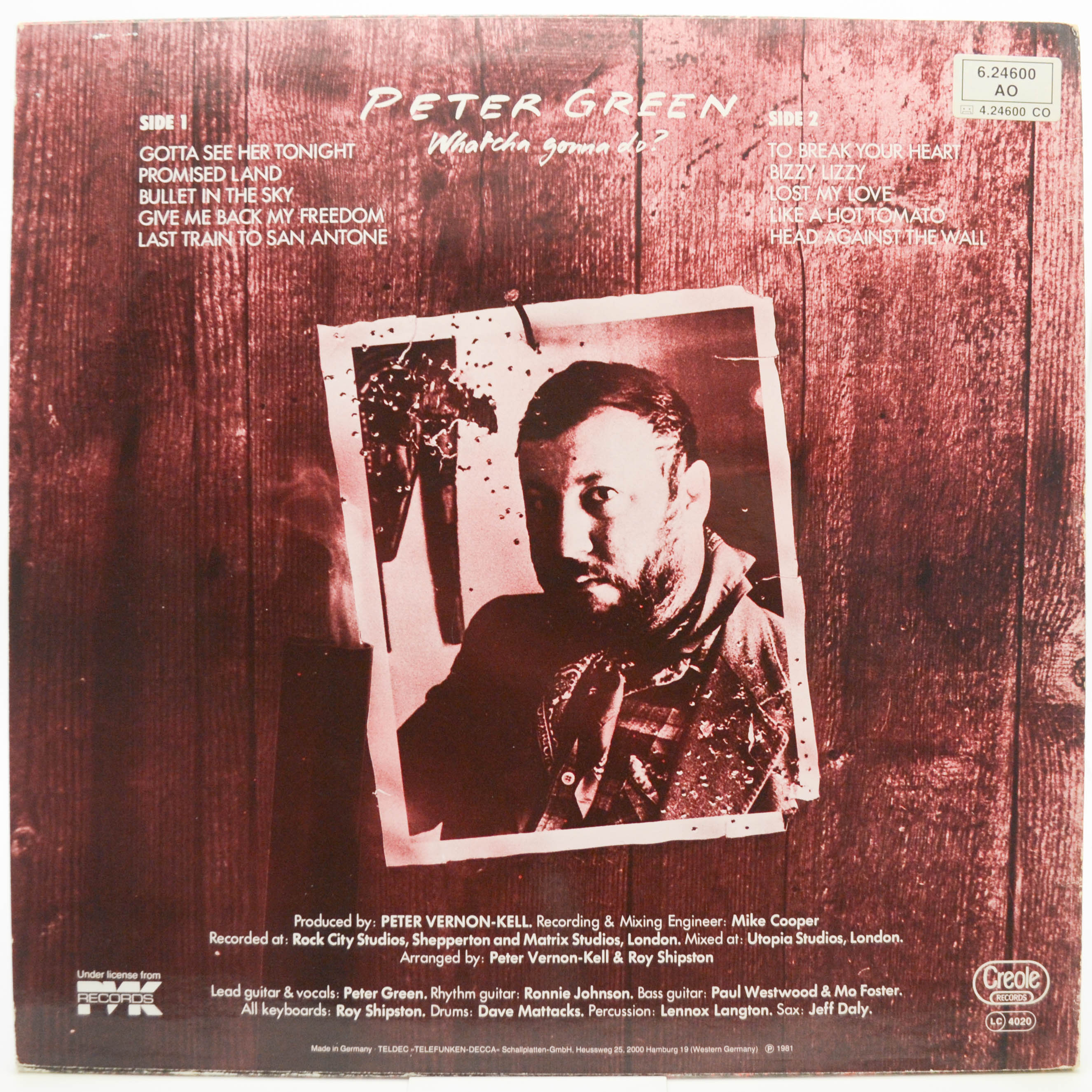 Peter Green — Whatcha Gonna Do?, 1981