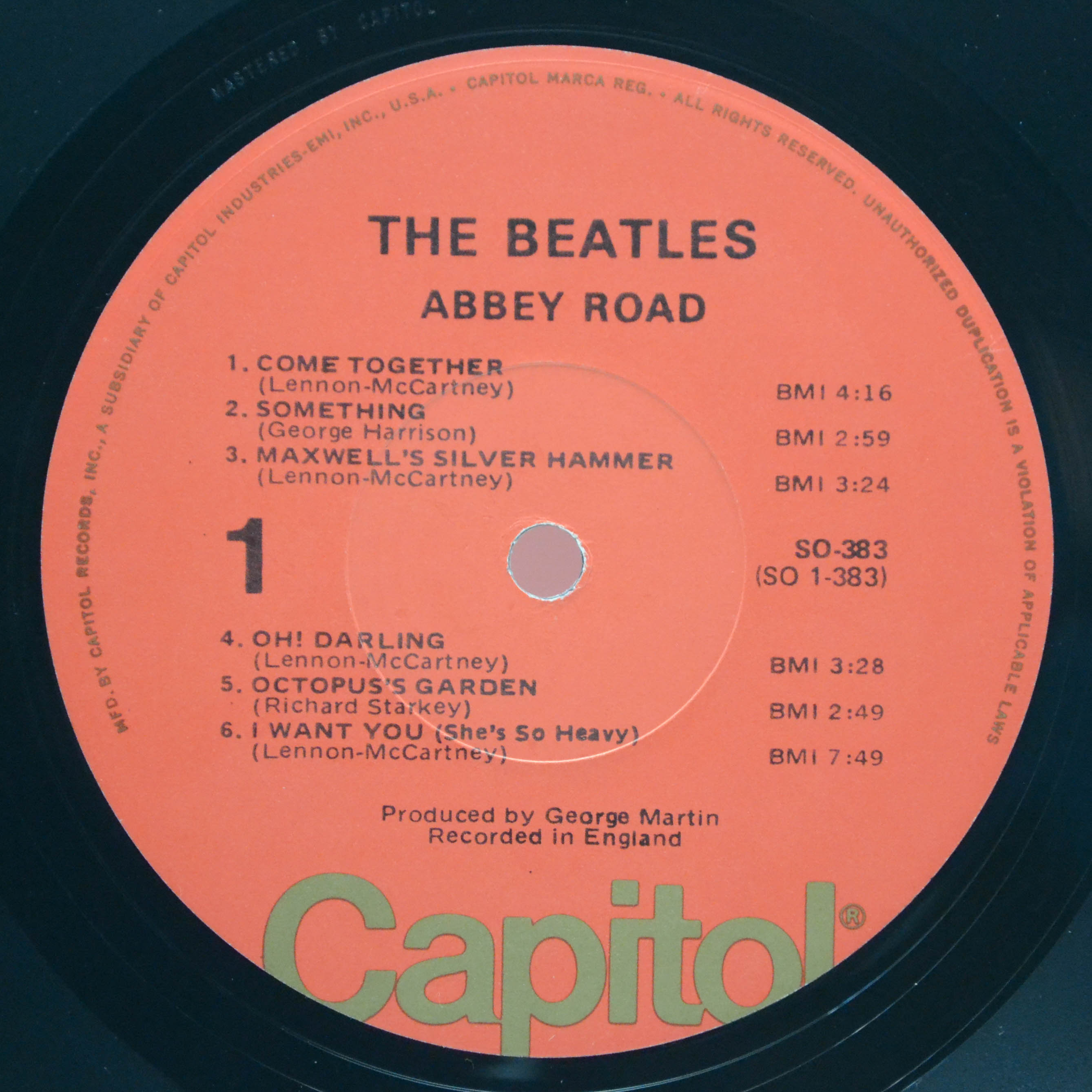Beatles — Abbey Road (USA), 1969