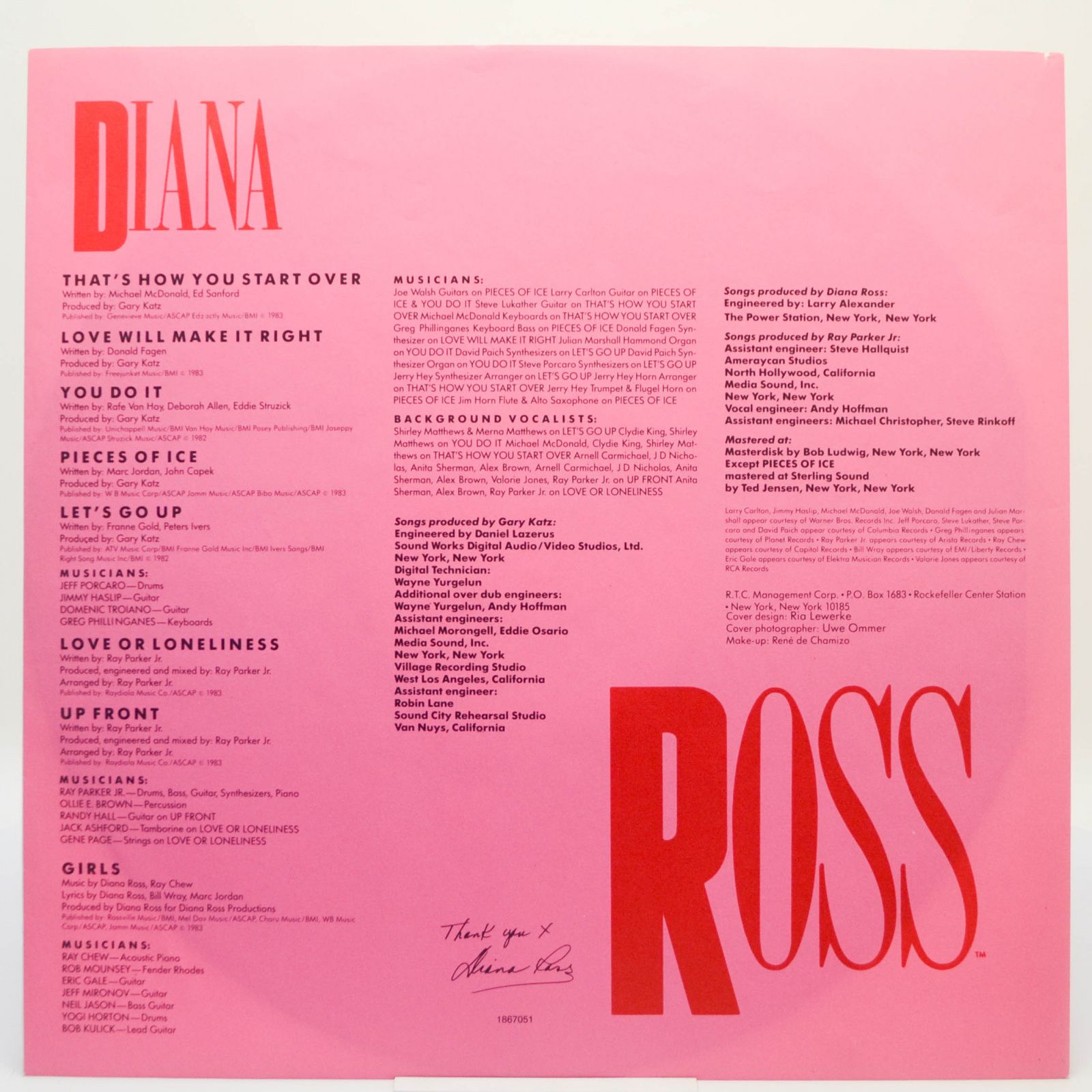 Diana Ross — Ross, 1983