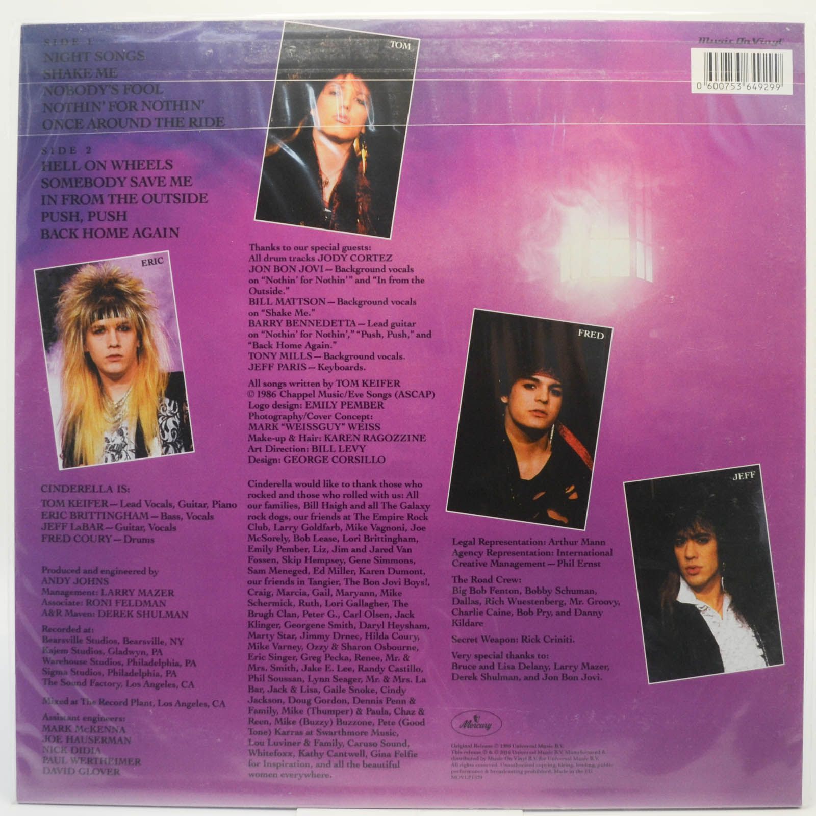 Cinderella — Night Songs, 1986