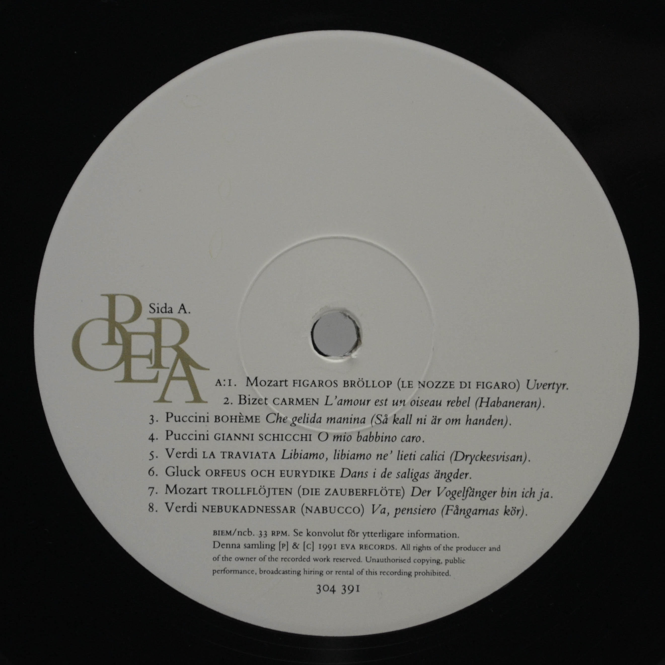 Various — Absolute Opera (2LP), 1991