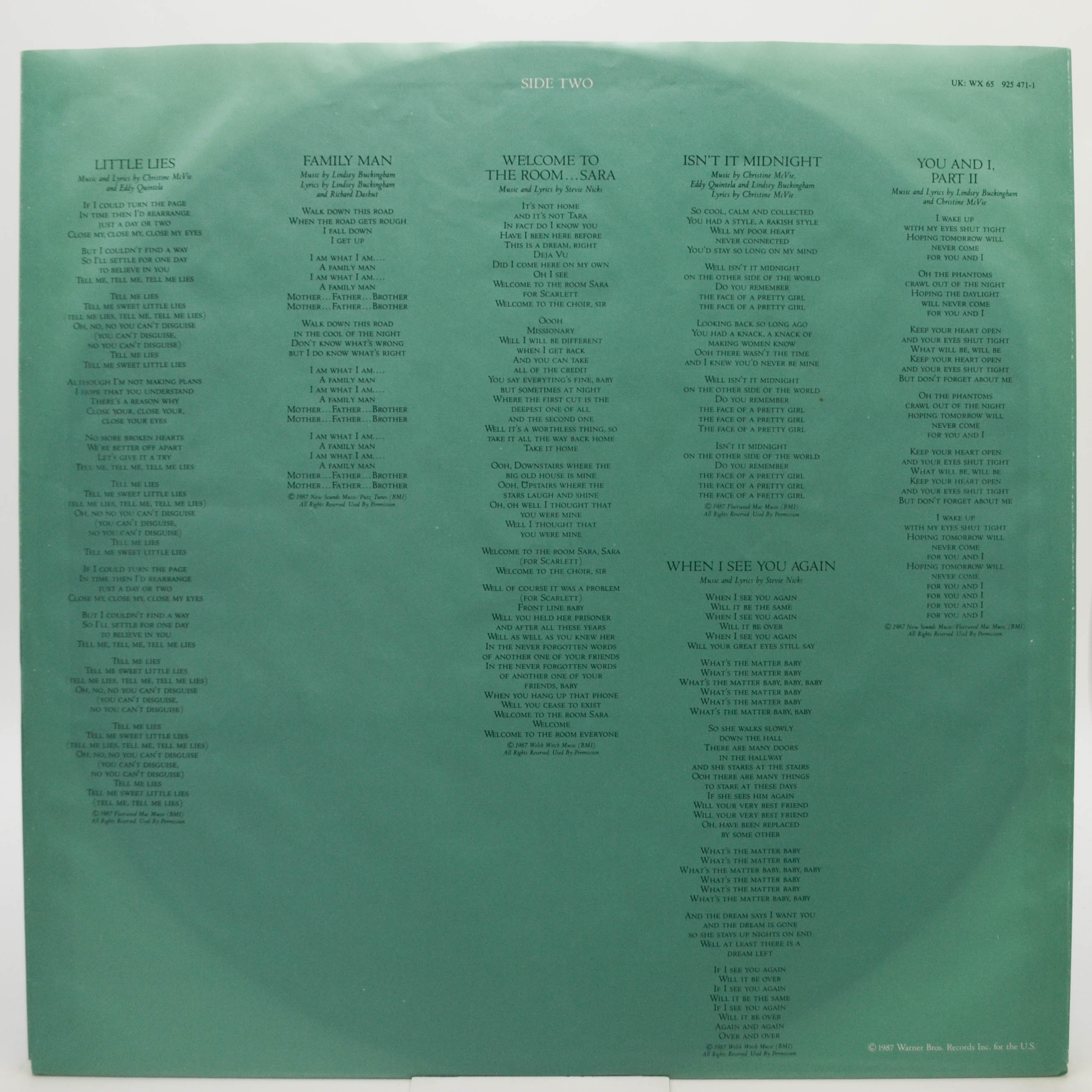 Fleetwood Mac — Tango In The Night, 1987