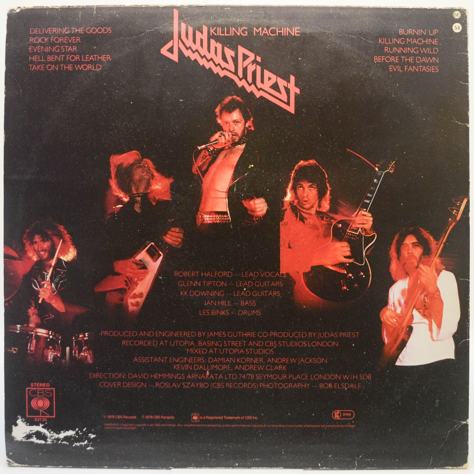 Виниловая пластинка Judas Priest — Killing Machine, 1978