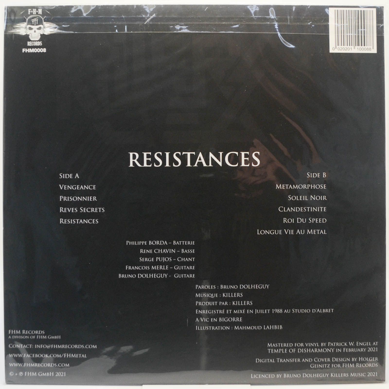 Виниловая пластинка Killers — Résistances, 1989