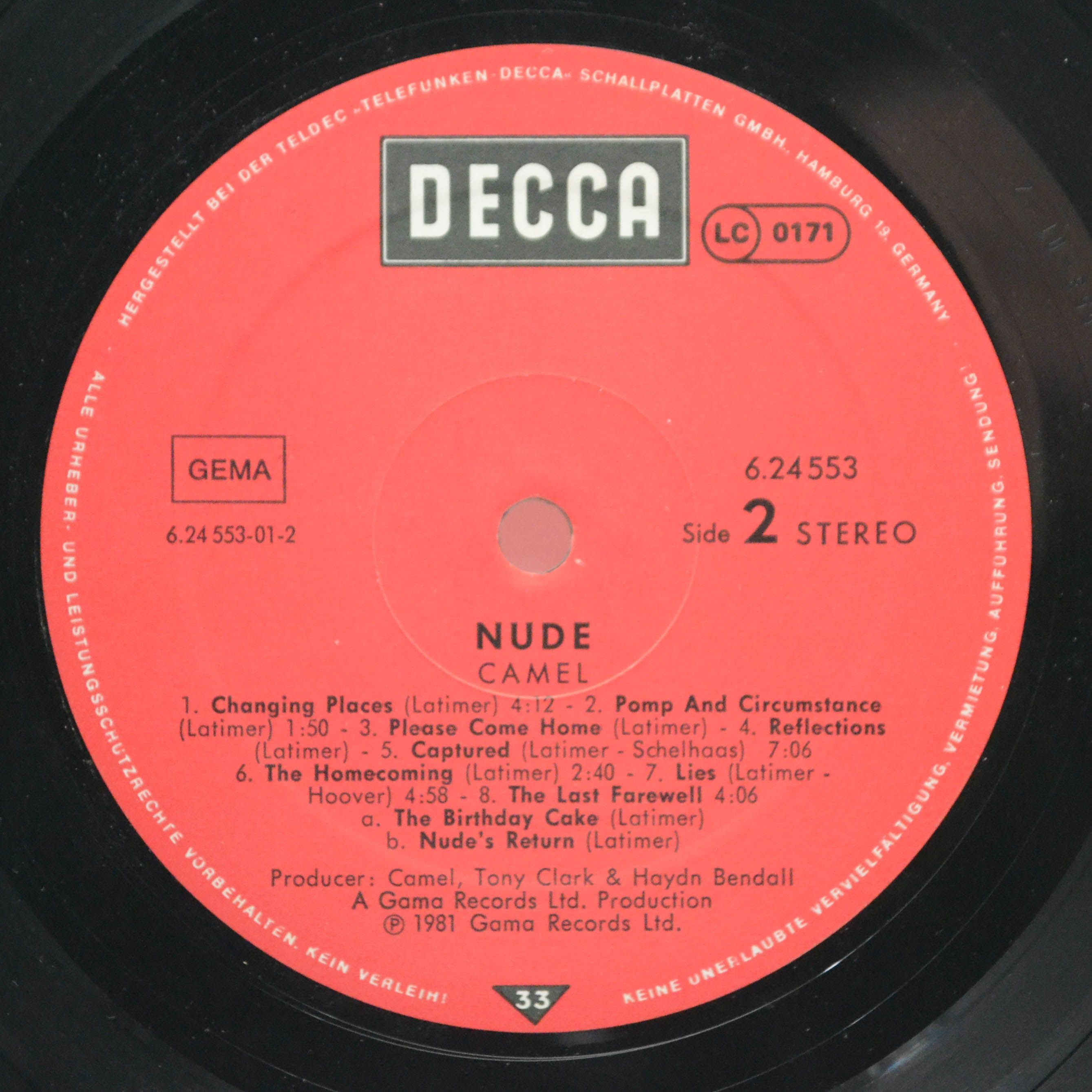 Camel — Nude, 1981