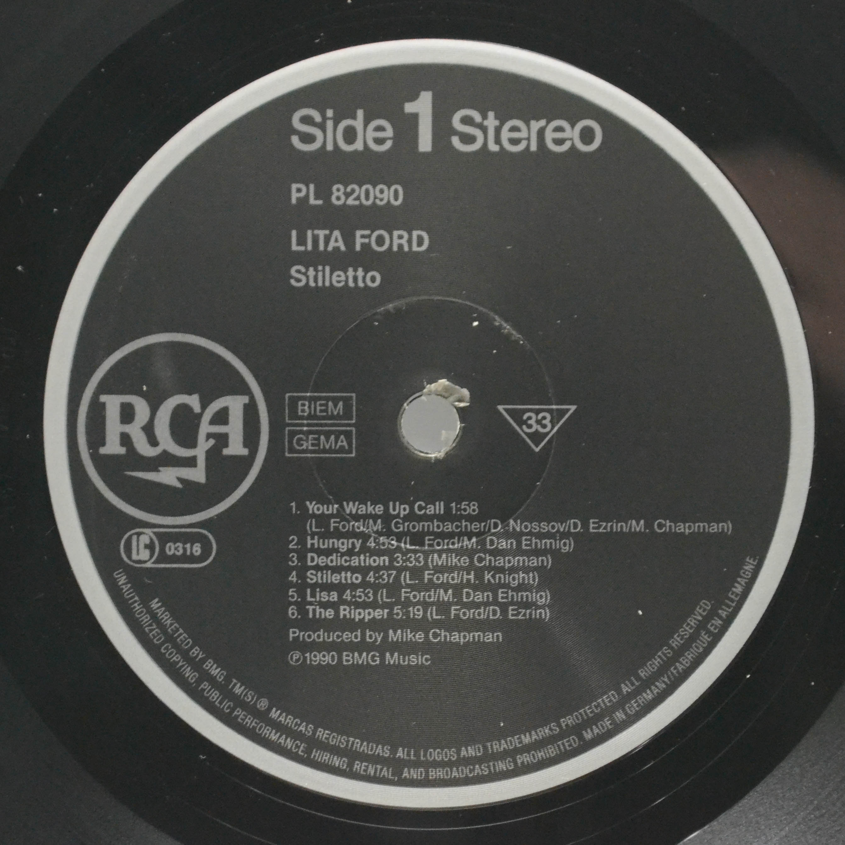 Lita Ford — Stiletto, 1990