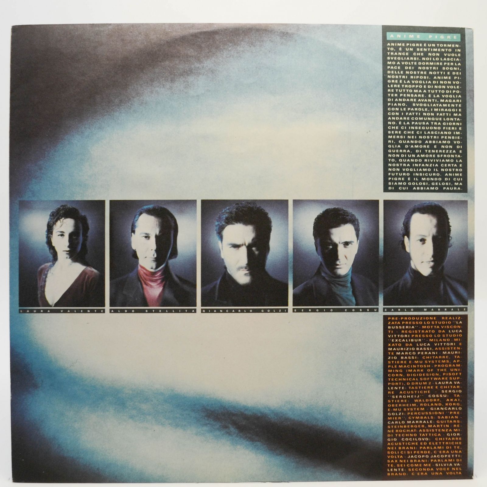 Matia Bazar — Anime Pigre (1-st, Italy), 1991