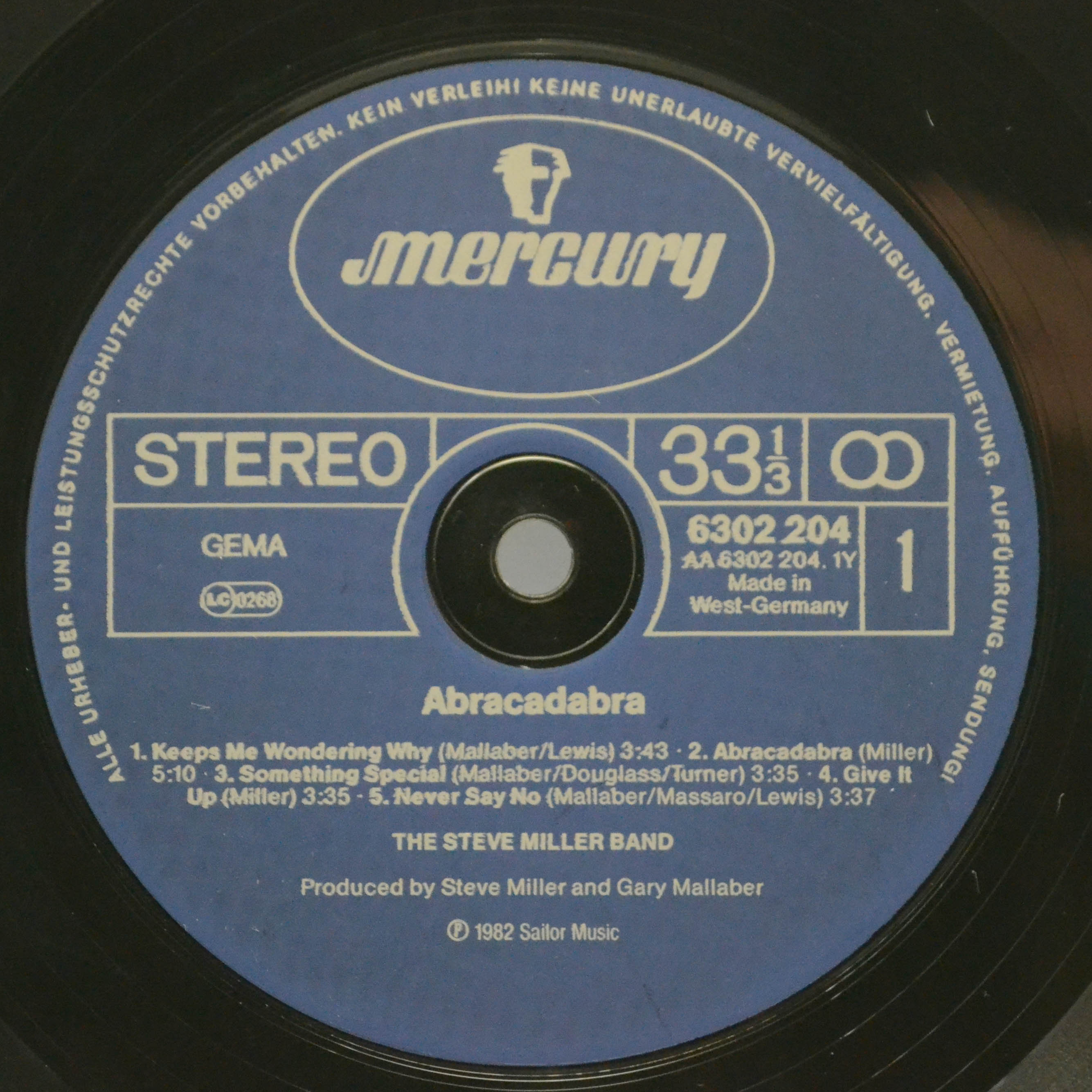 Виниловая пластинка Steve Miller Band — Abracadabra, 1982