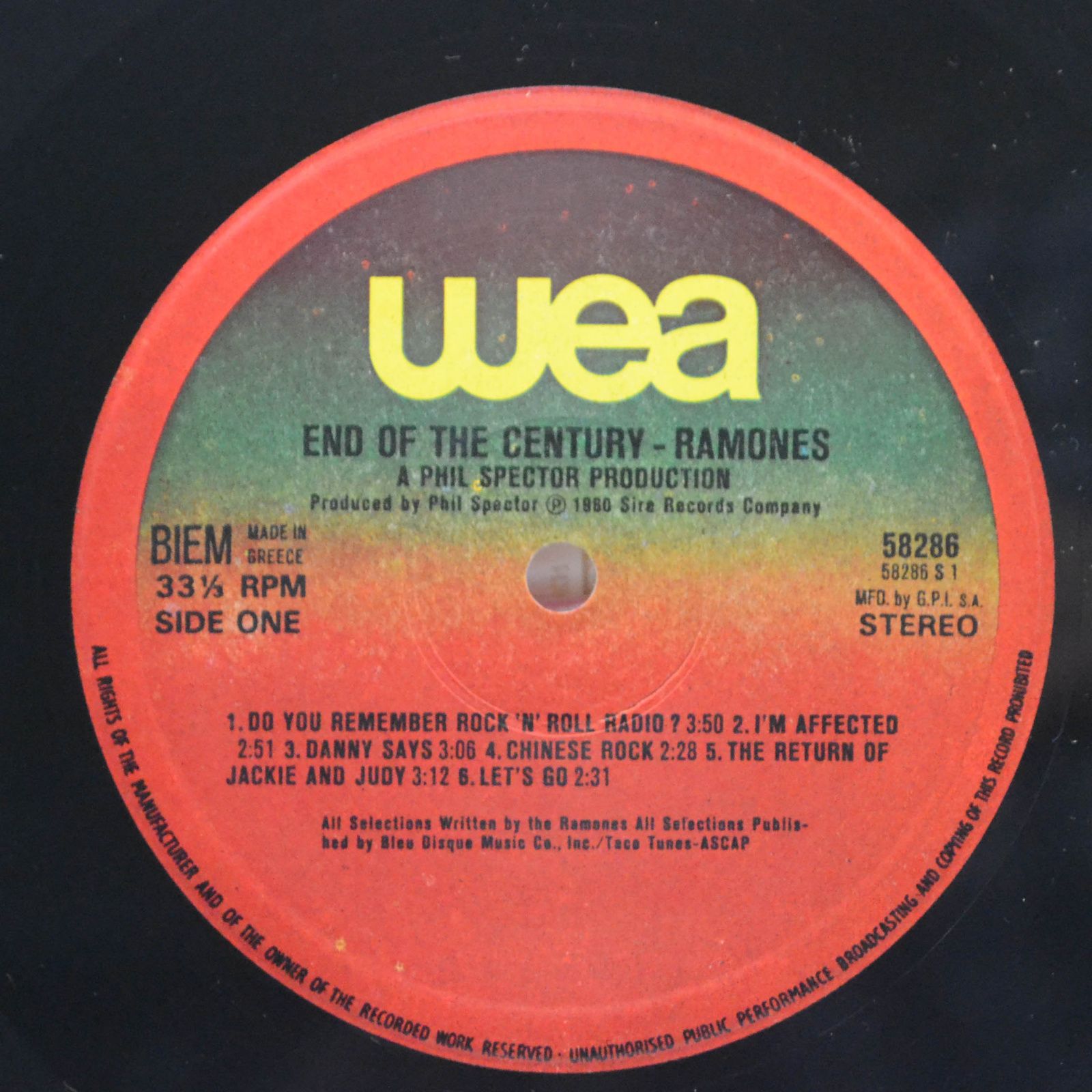 Ramones — End Of The Century, 1980