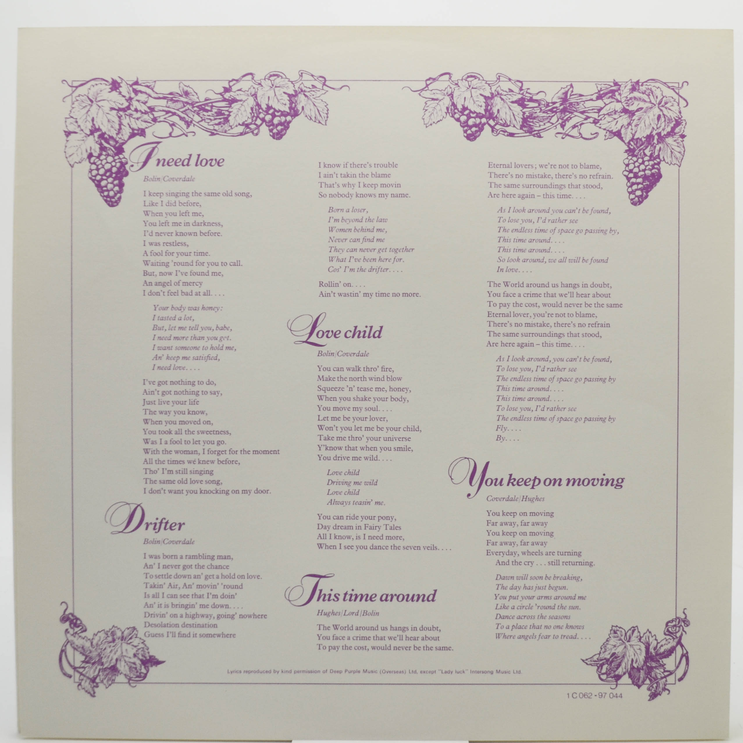 Deep Purple — Come Taste The Band, 1975