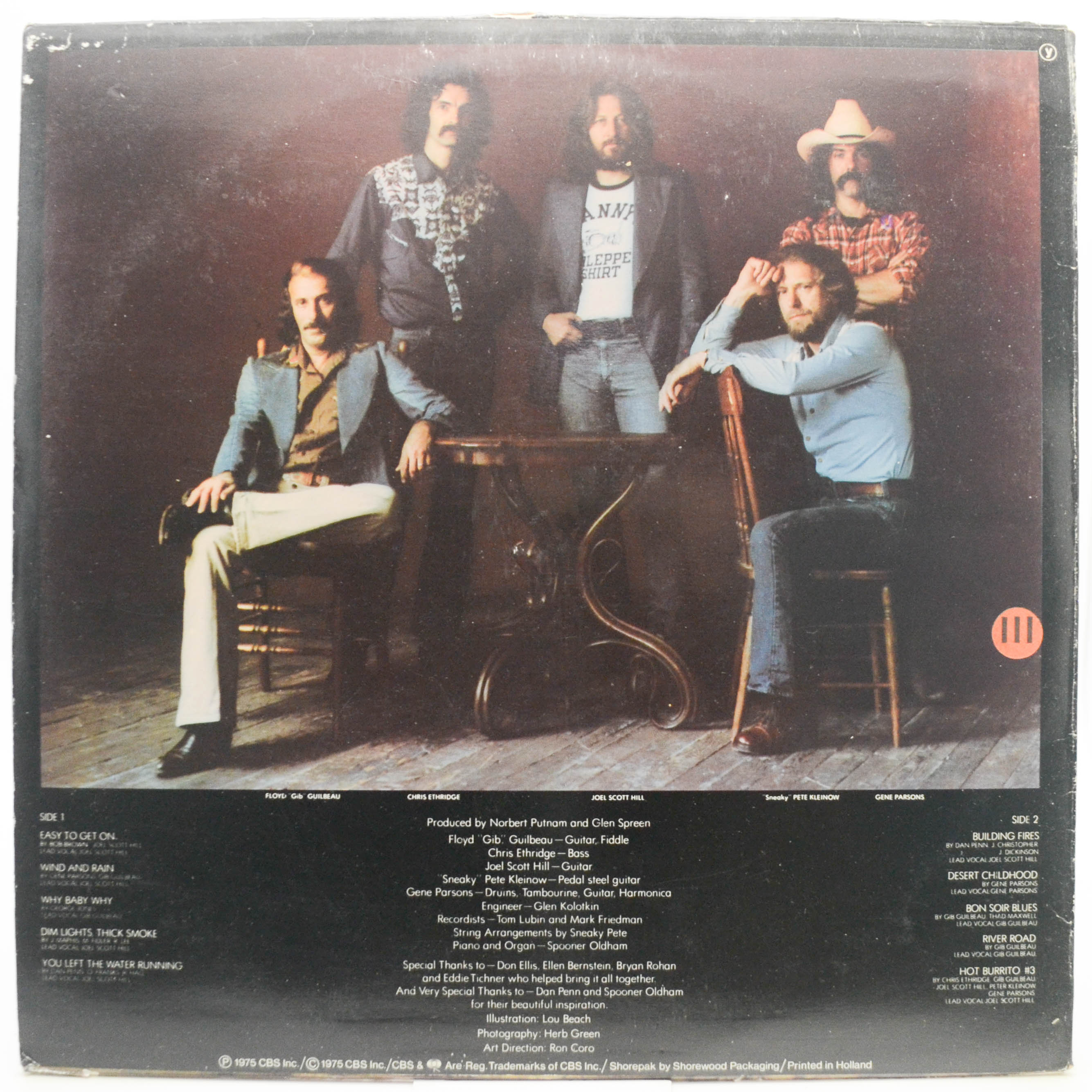 Виниловая пластинка Flying Burrito Bros — Flying Again, 1975