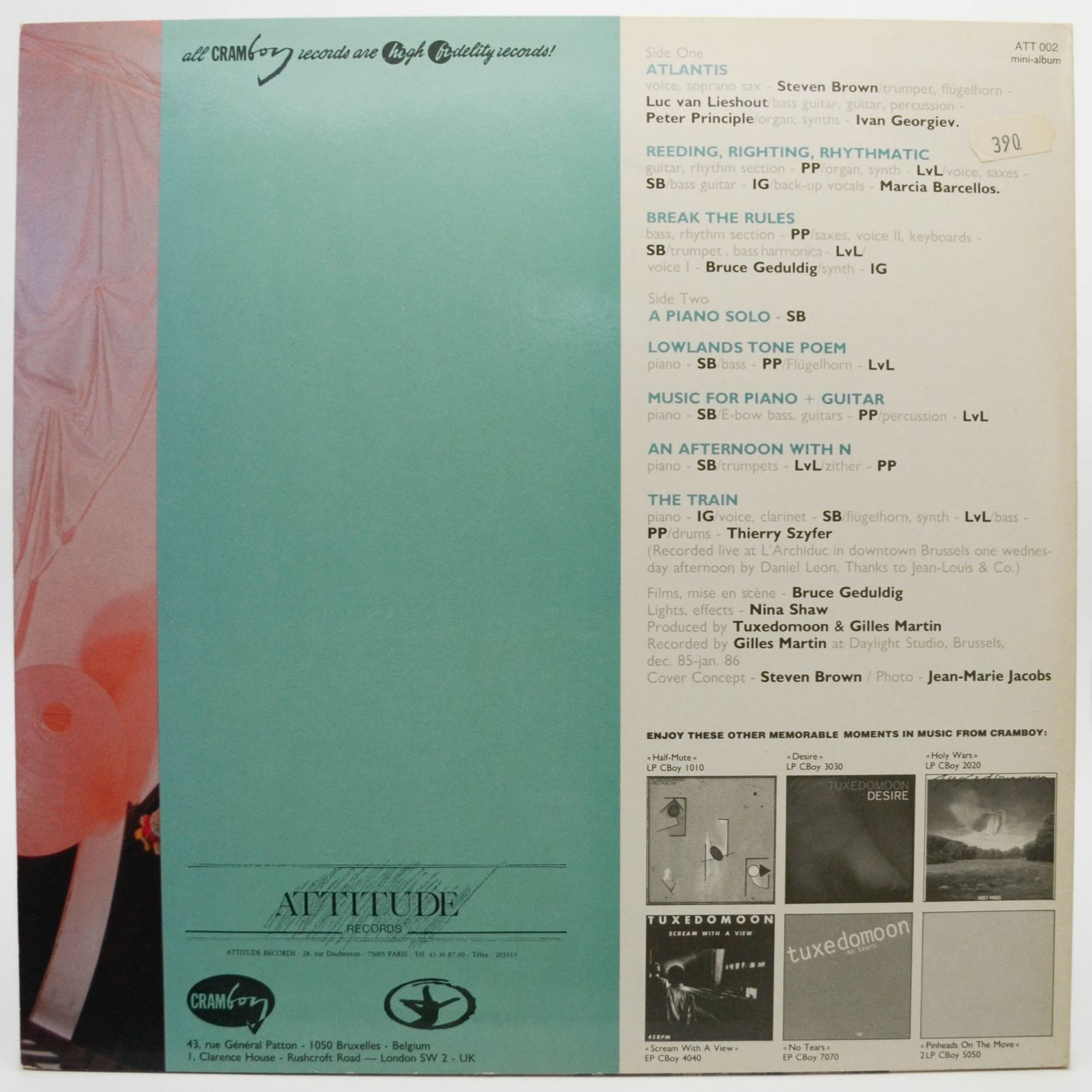 Tuxedomoon — Ship Of Fools, 1986