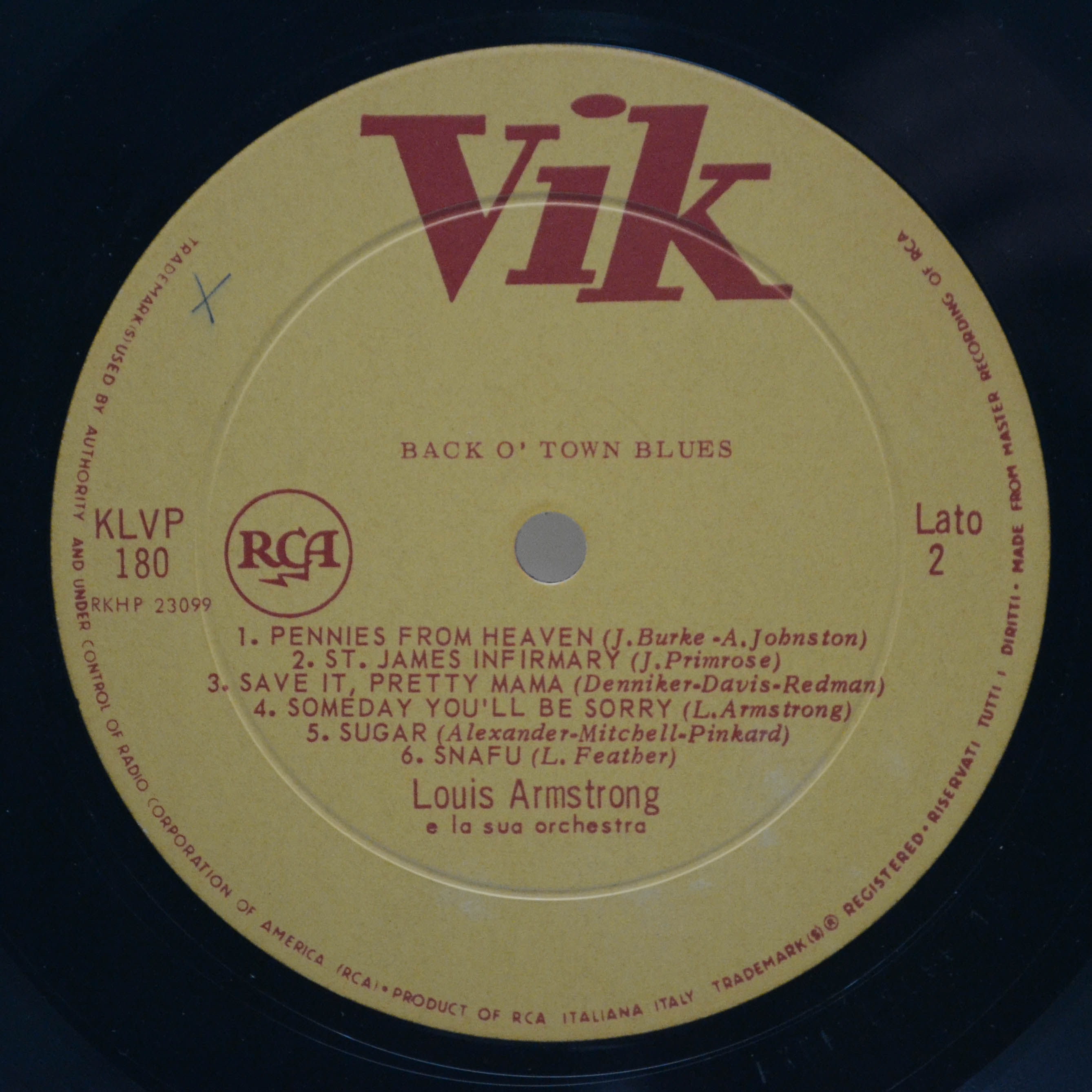 Louis Armstrong — Back O' Town Blues, 1966