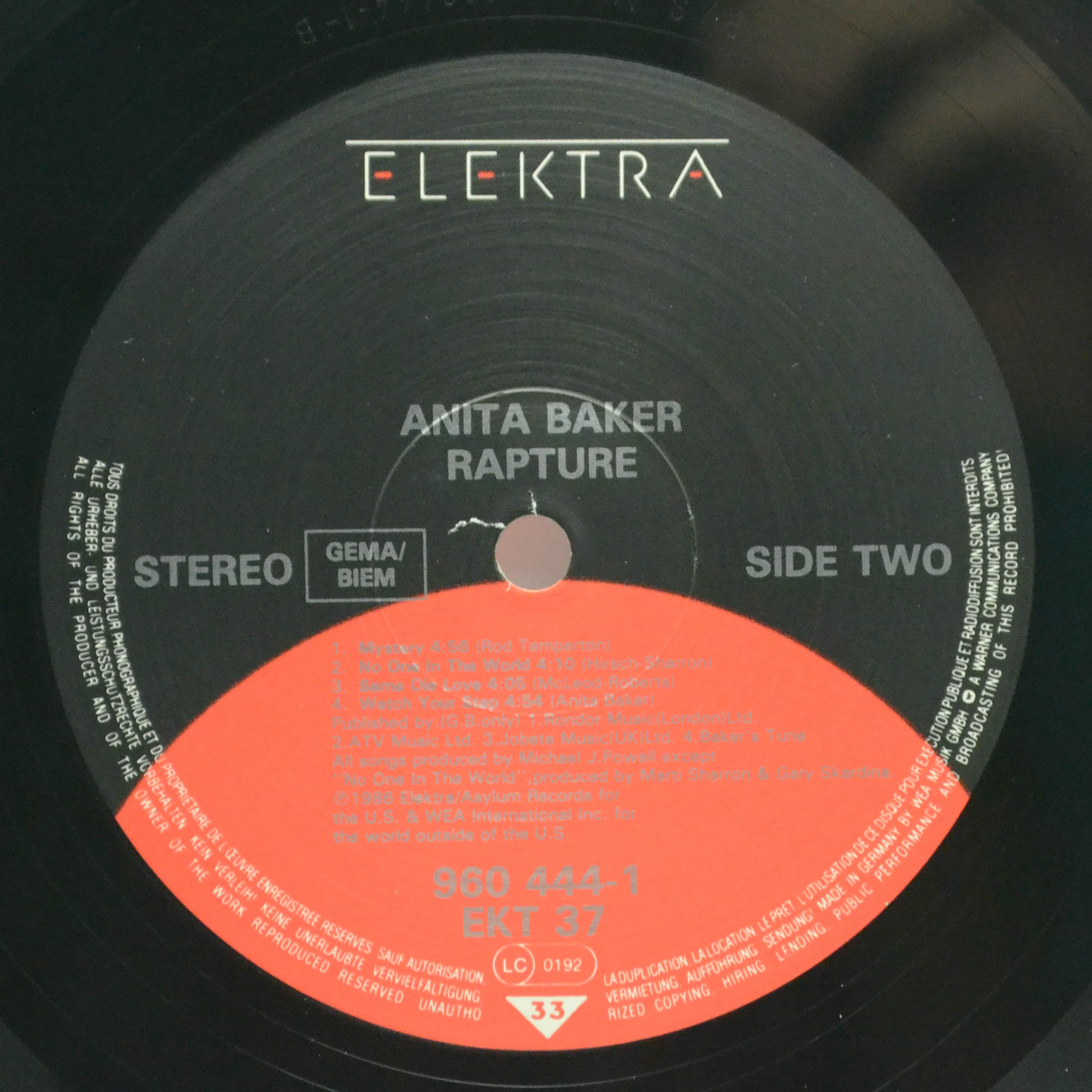 Anita Baker — Rapture, 1986