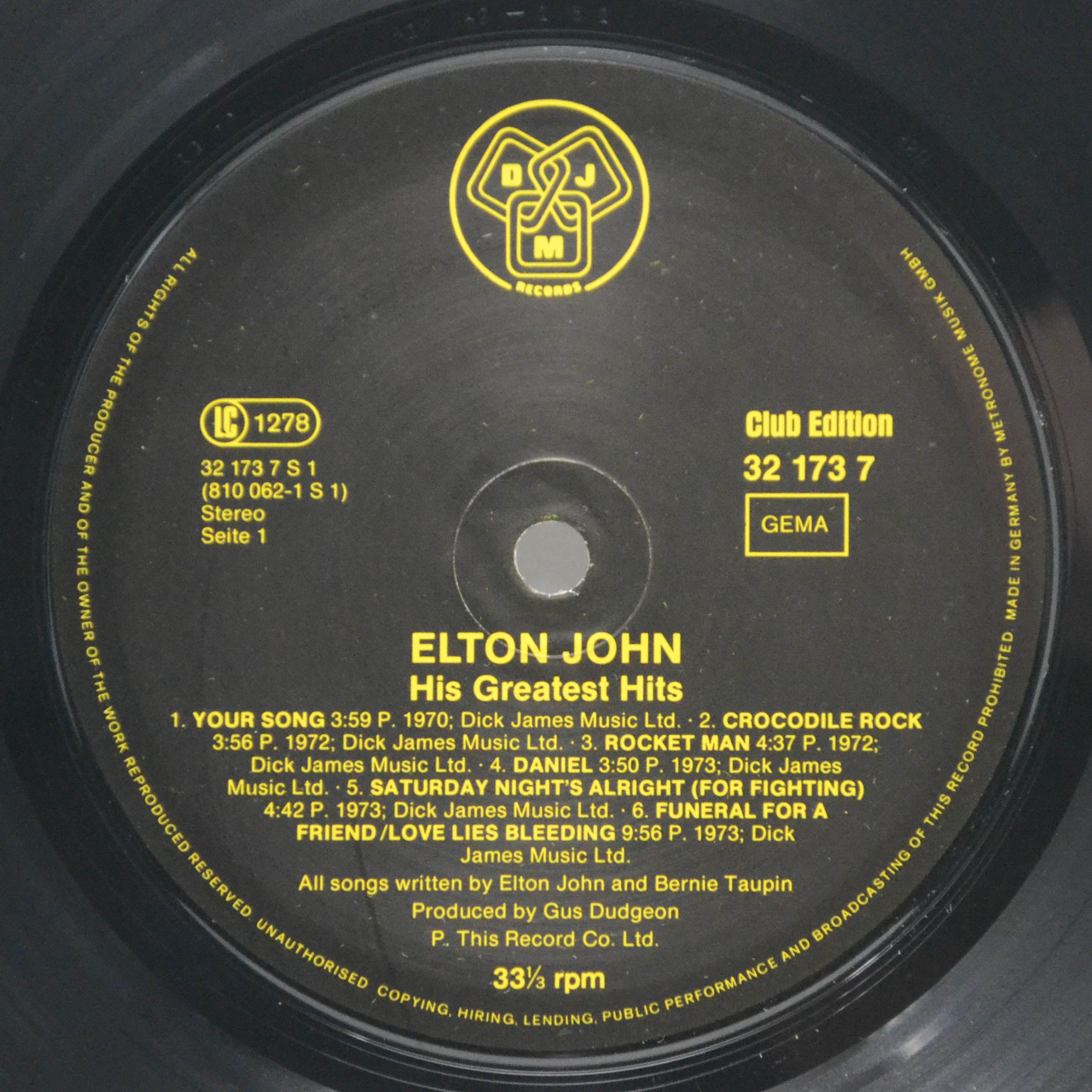 Elton John — His Greatest Hits, 1984