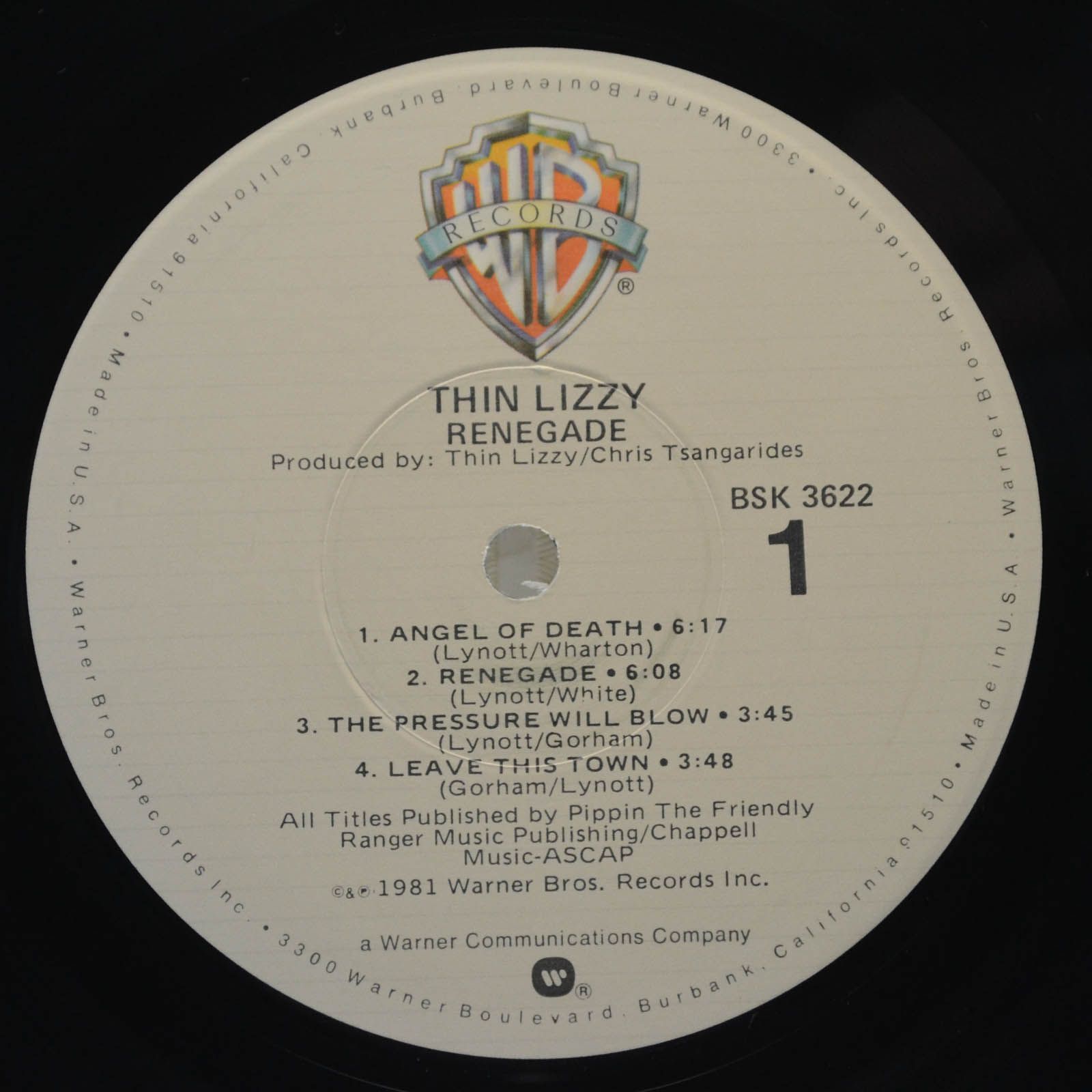 Виниловая пластинка Thin Lizzy — Renegade (USA), 1981