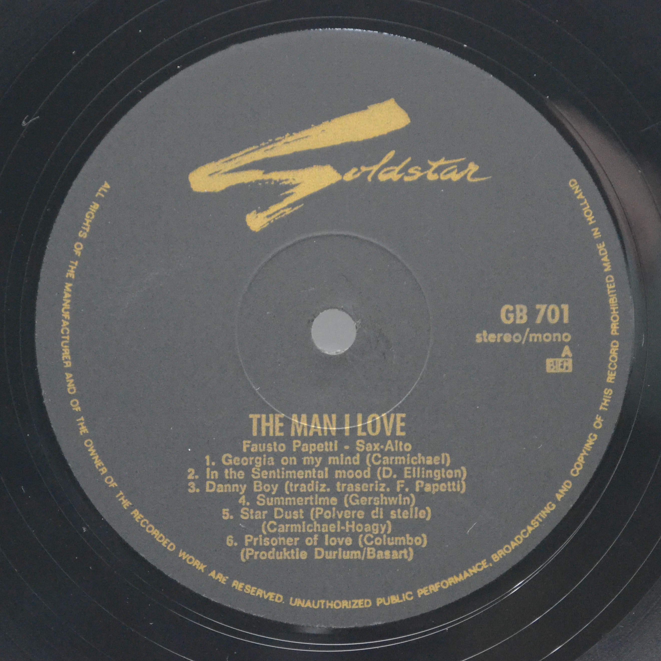 Fausto Papetti — The Man I Love, 1976