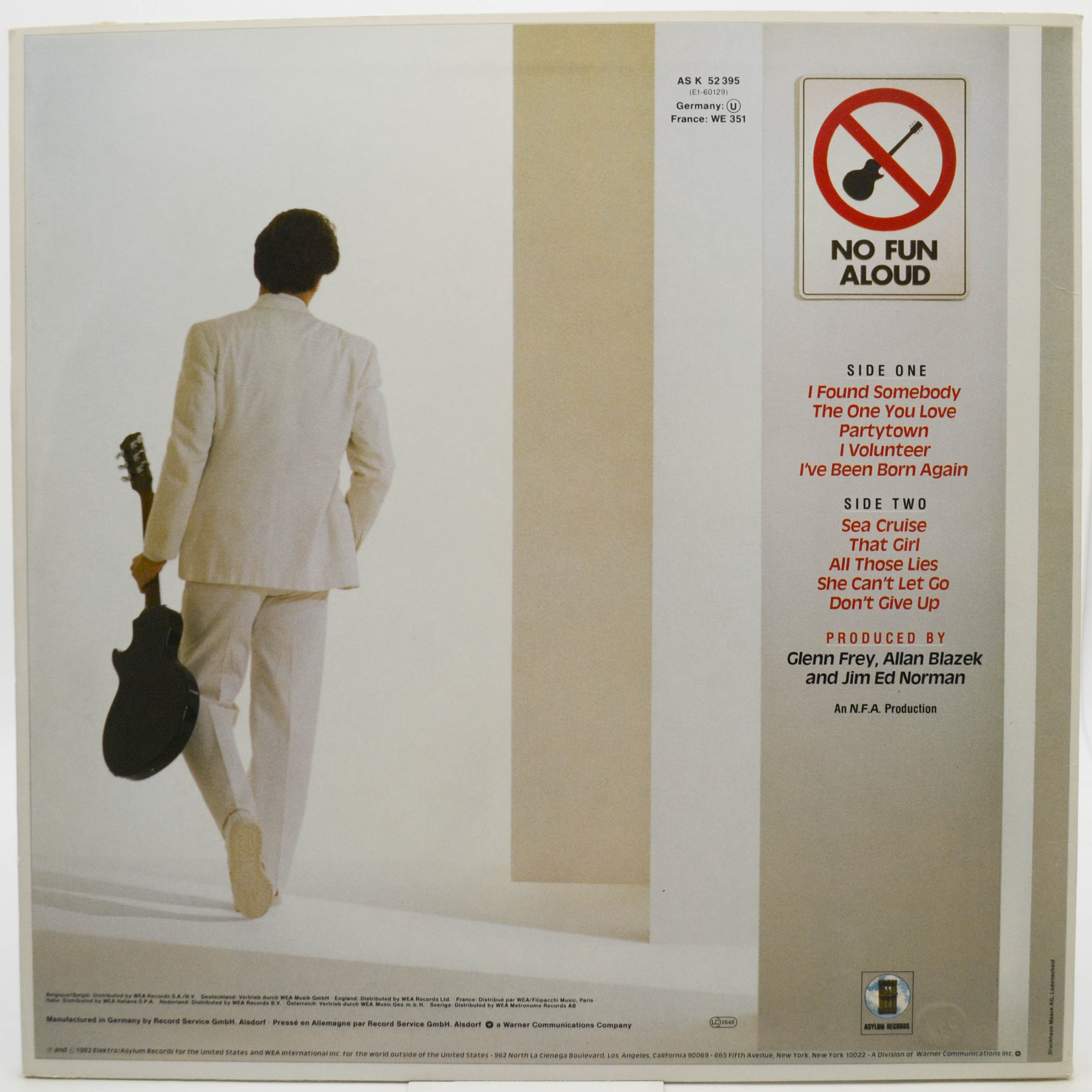 Glenn Frey — No Fun Aloud, 1982