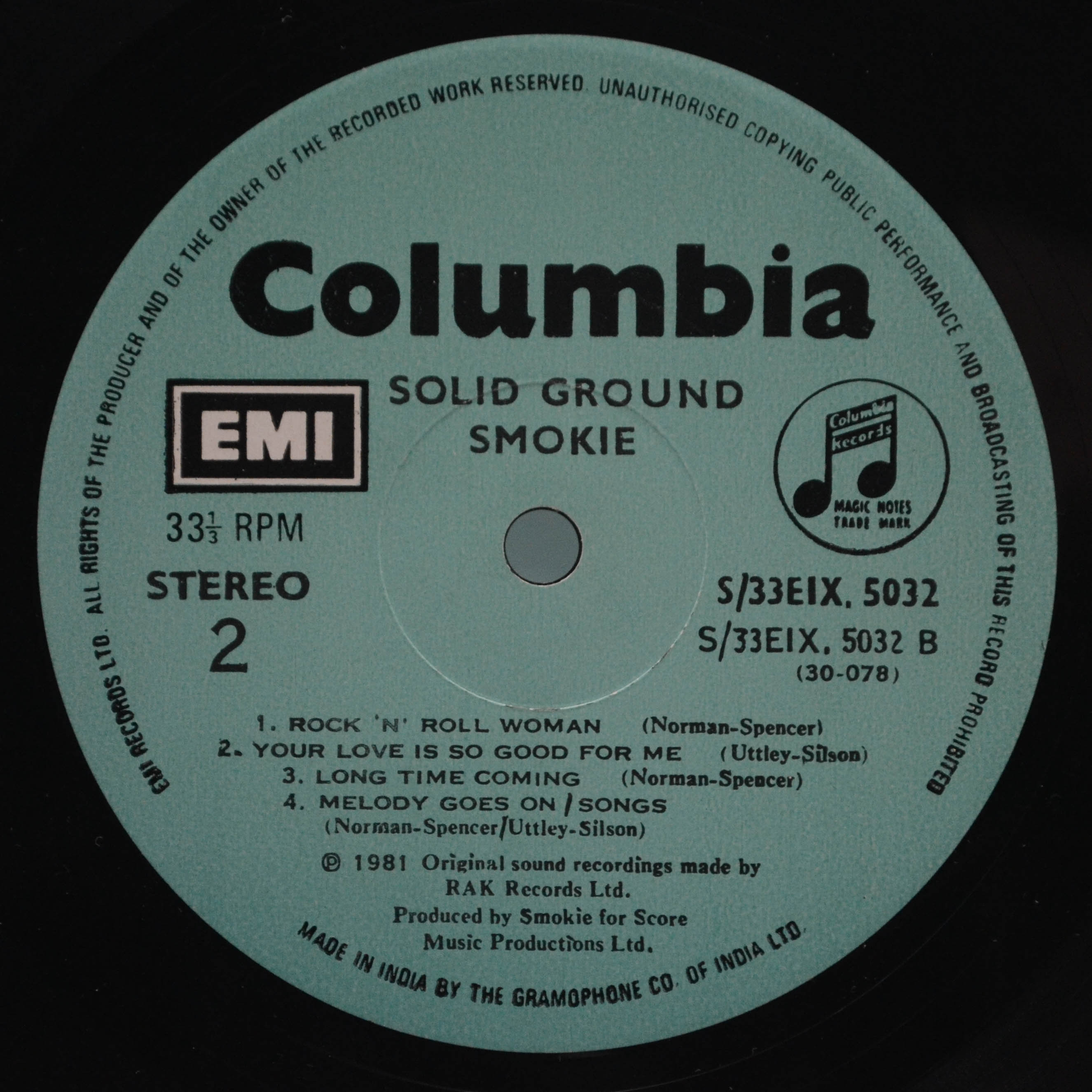 Smokie — Solid Ground, 1981