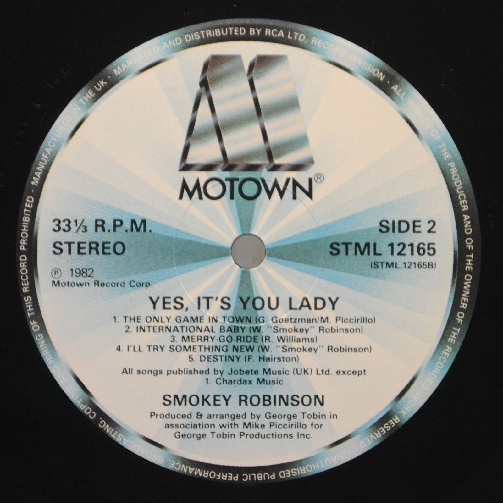 Виниловая пластинка Smokey Robinson — Yes It's You Lady, 1982