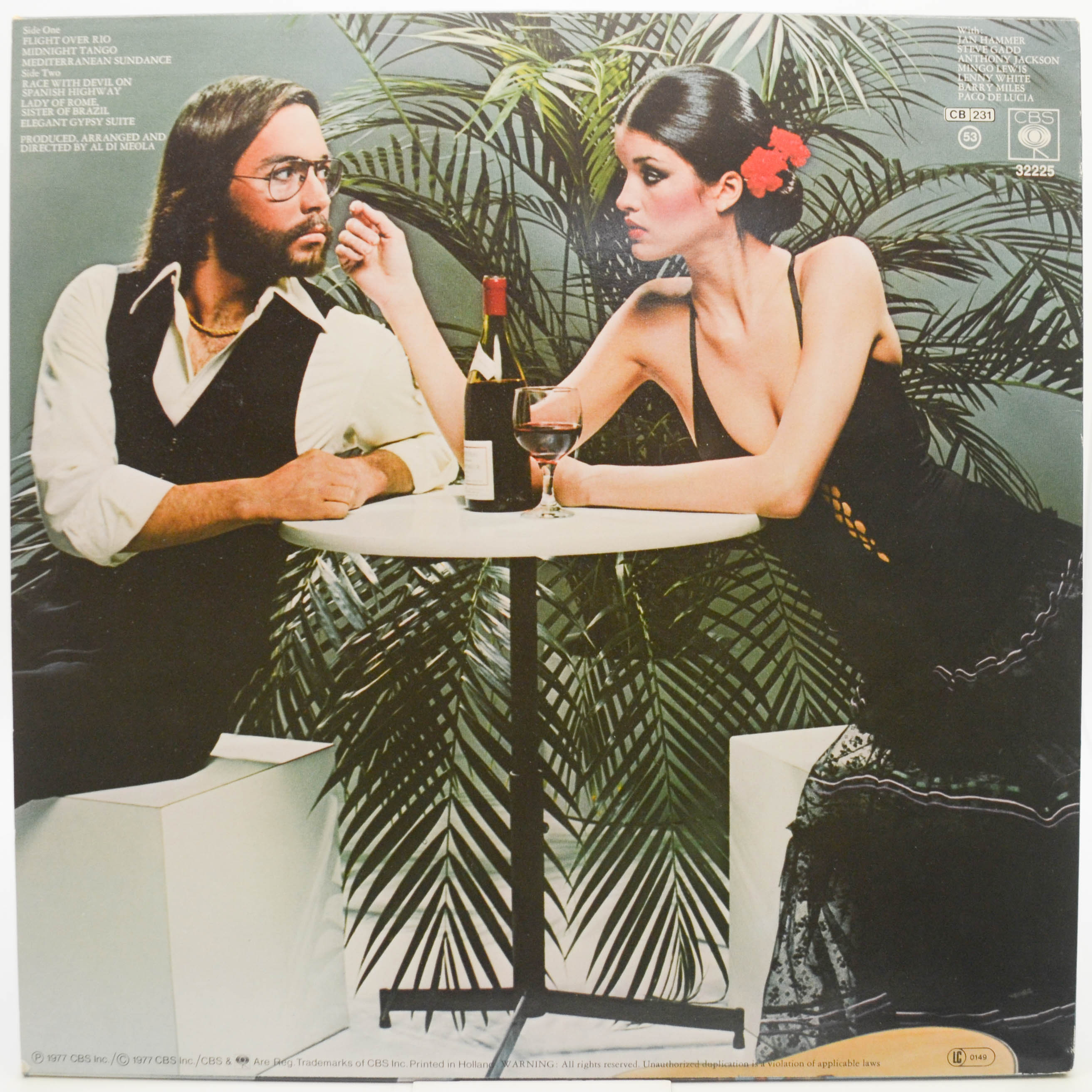 Виниловая пластинка Al Di Meola — Elegant Gypsy, 1977