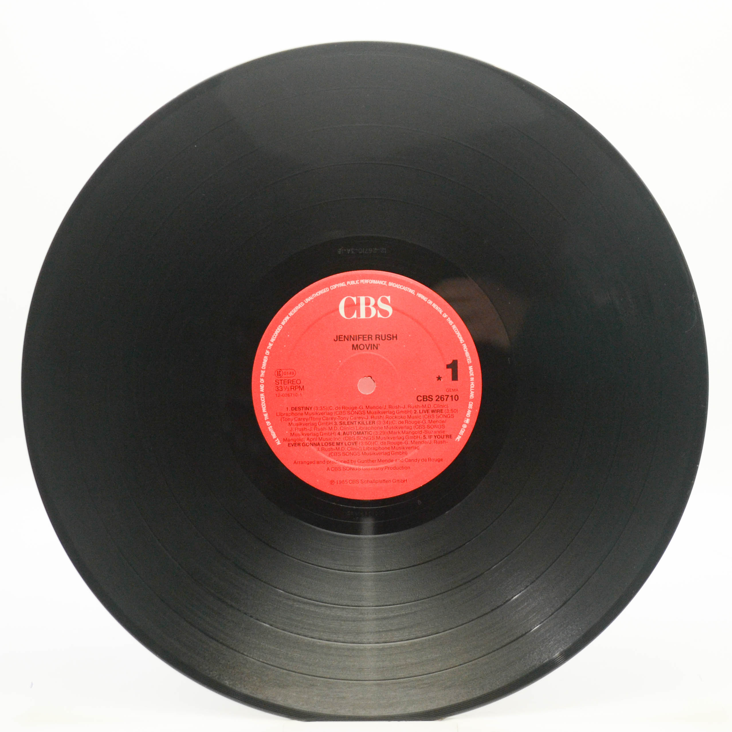 Jennifer Rush — Movin', 1985