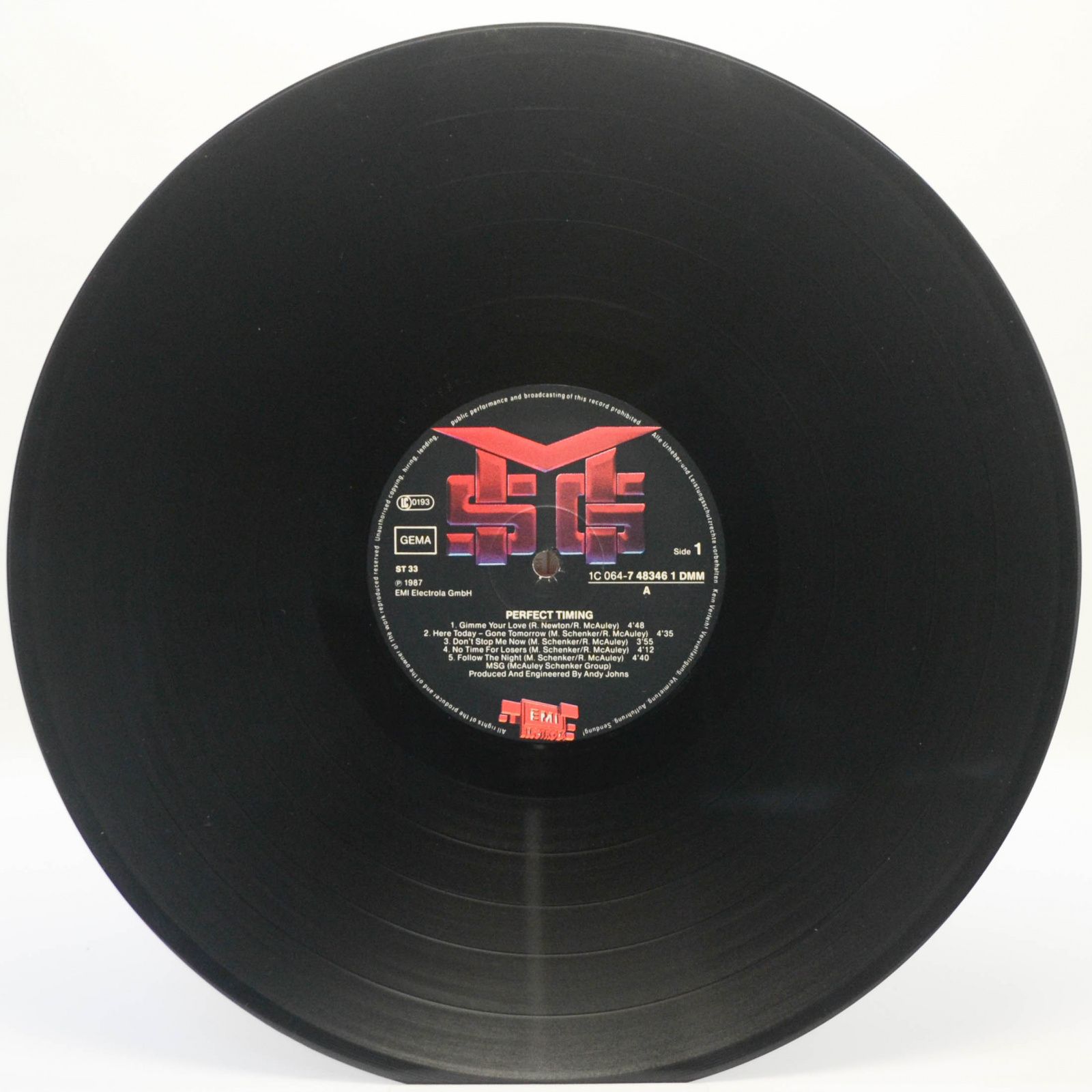 Виниловая пластинка McAuley Schenker Group — Perfect Timing, 1987
