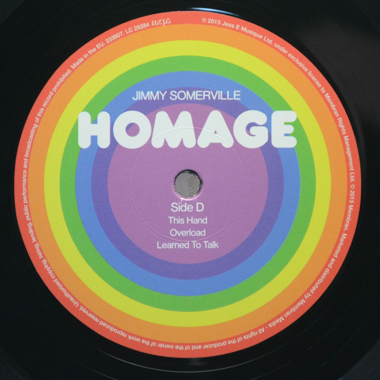 Виниловая пластинка Jimmy Somerville — Homage (2LP), 2015