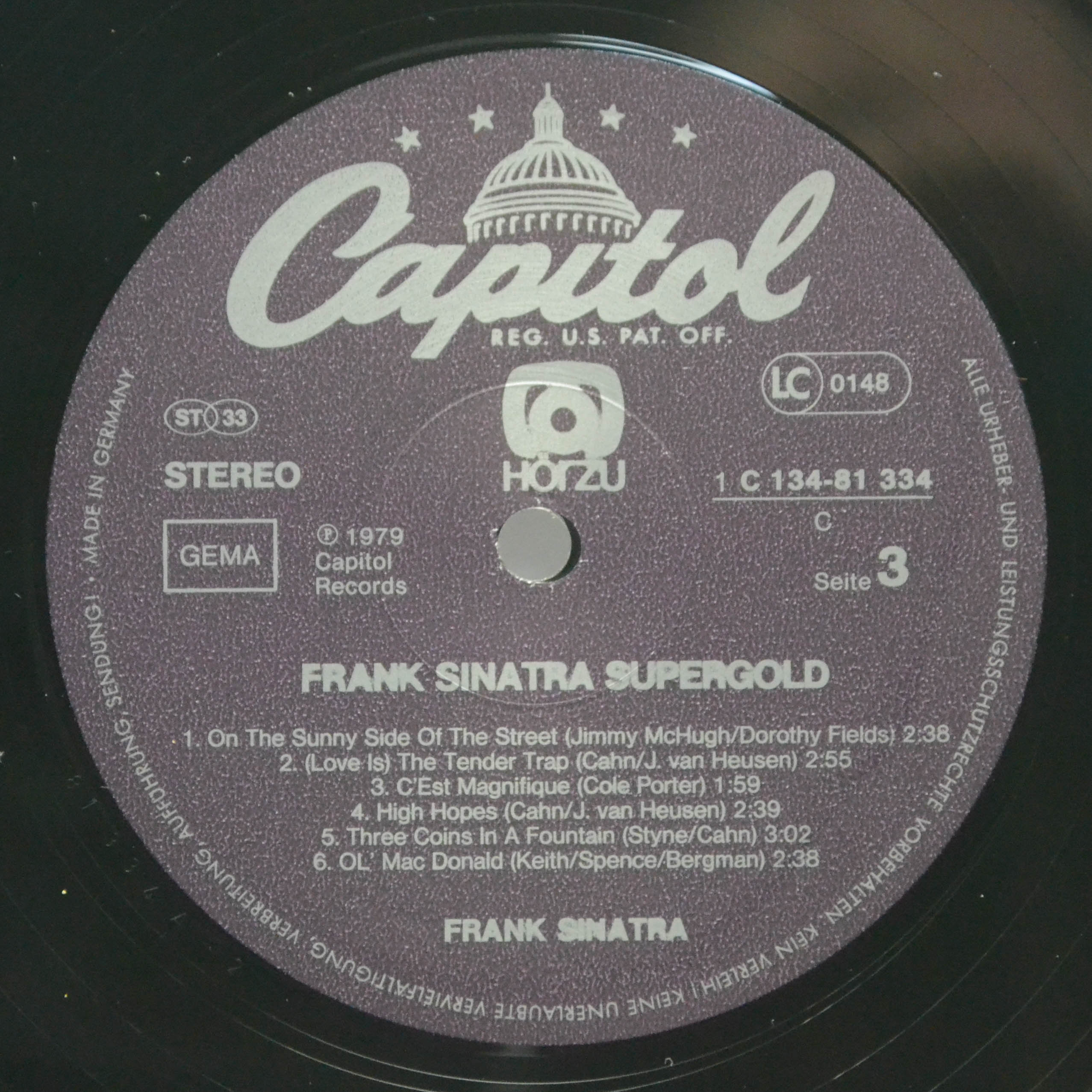 Frank Sinatra — Supergold (2LP), 1979