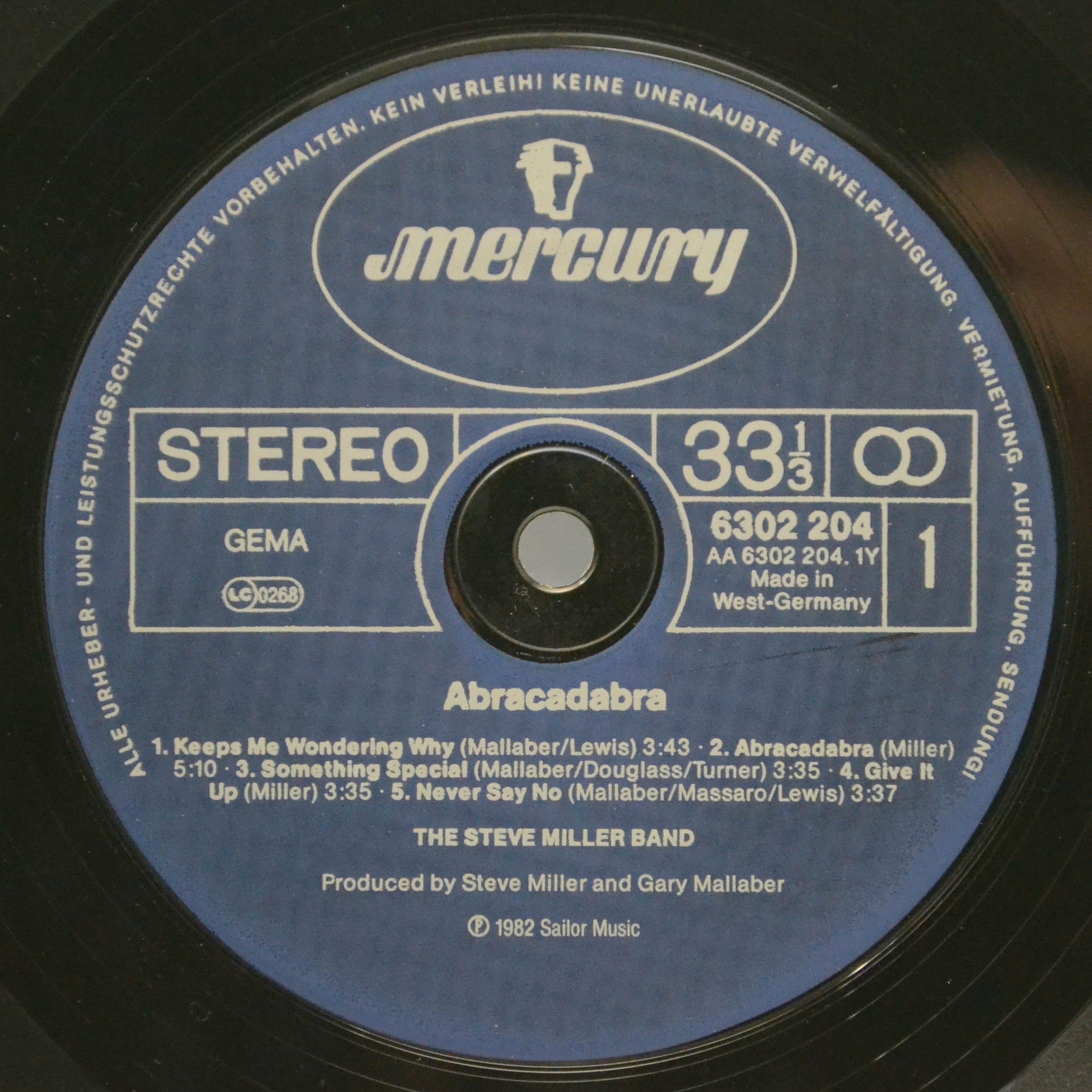 Виниловая пластинка The Steve Miller Band — Abracadabra, 1982