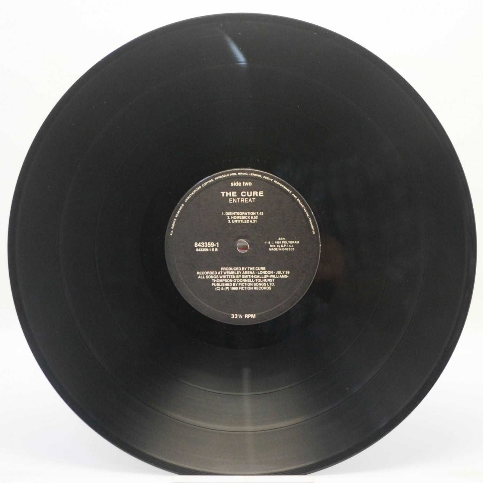 Cure — Entreat, 1990