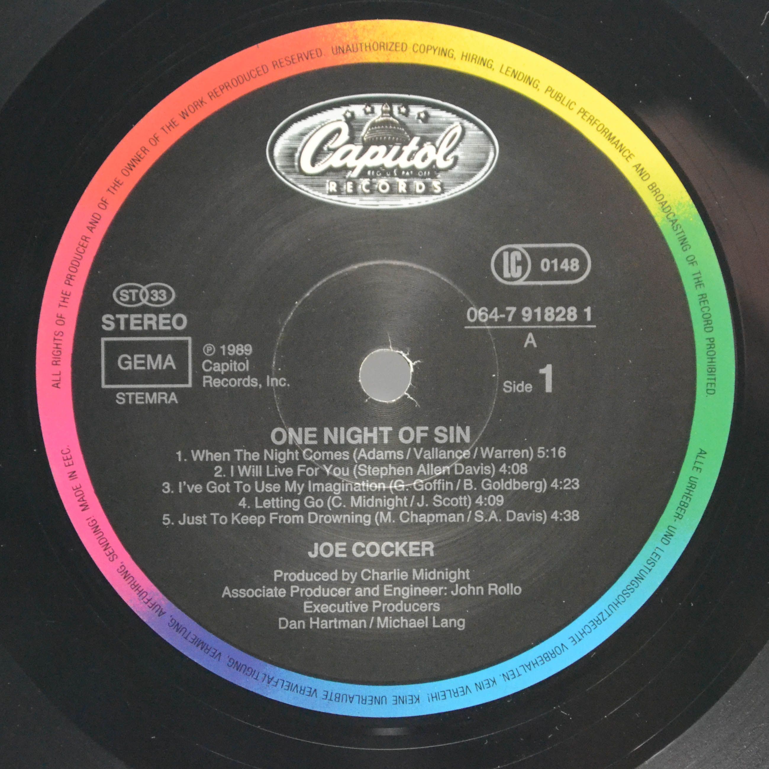 Joe Cocker — One Night Of Sin, 1989