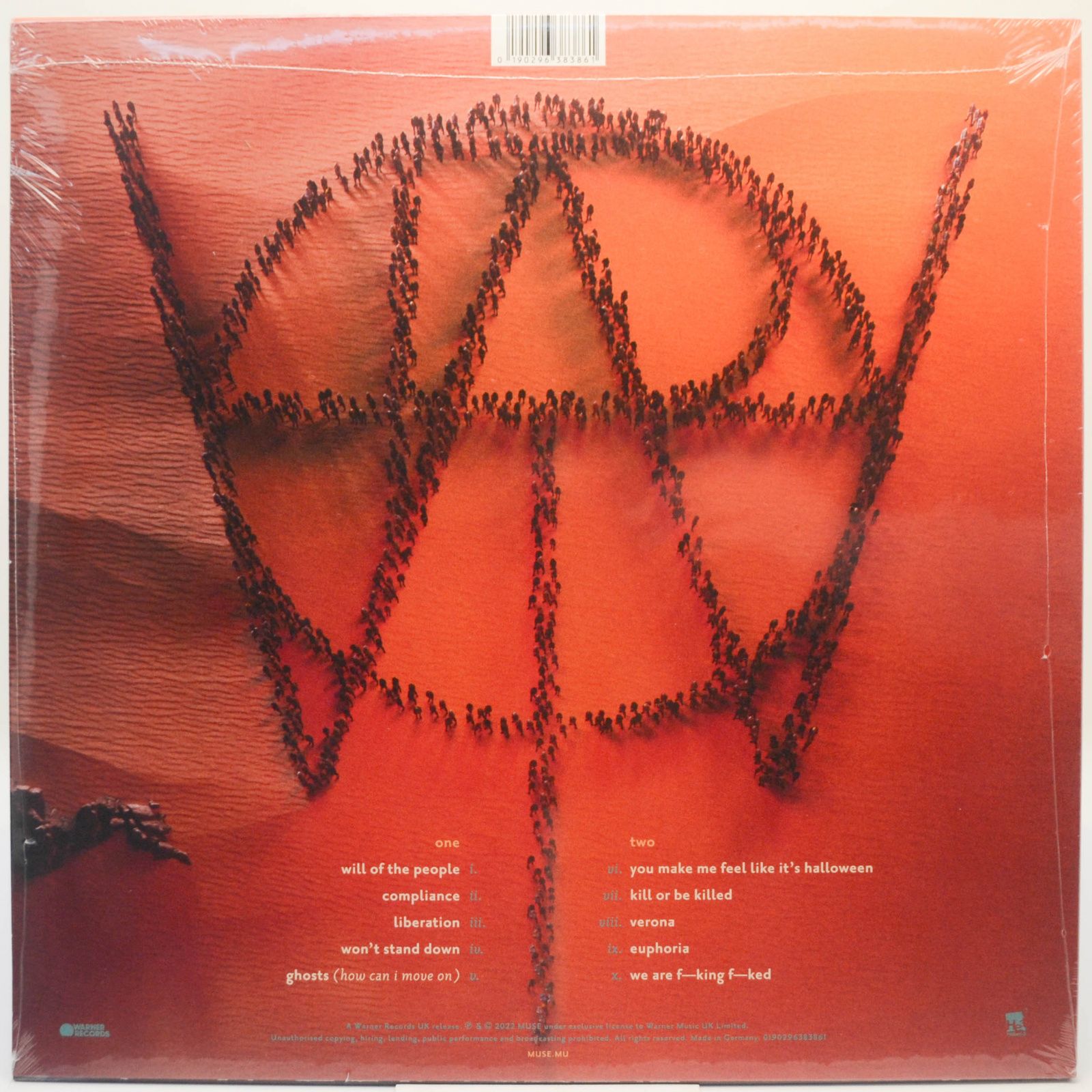 Виниловая пластинка Muse — Will Of The People, 2022