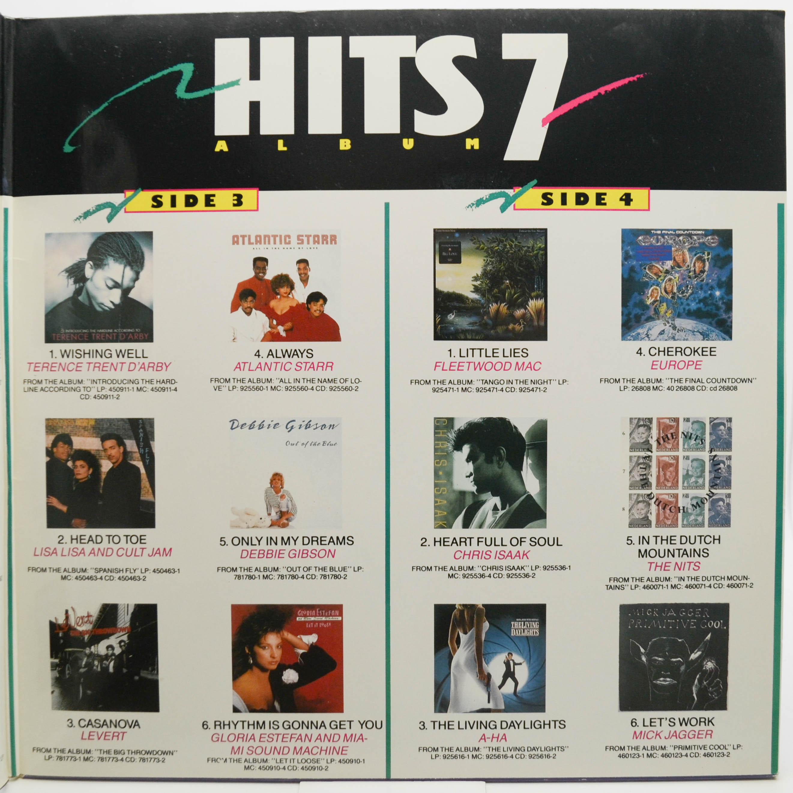 Various — Hits Album 7 (2LP), 1987