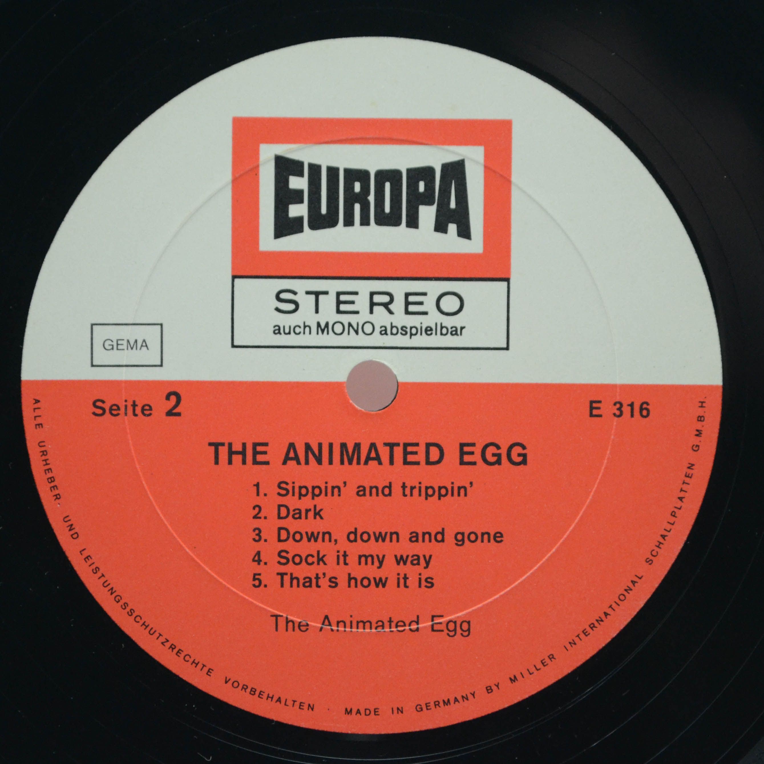 Виниловая пластинка Animated Egg — The Animated Egg, 1969