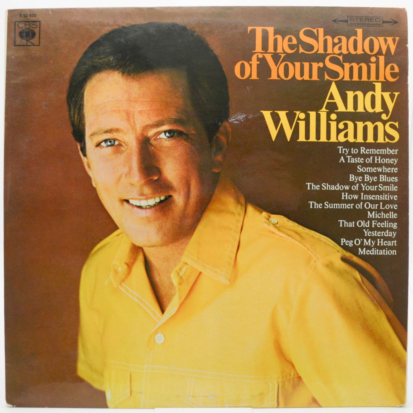 Виниловая пластинка Andy Williams — The Shadow Of Your Smile, 1966