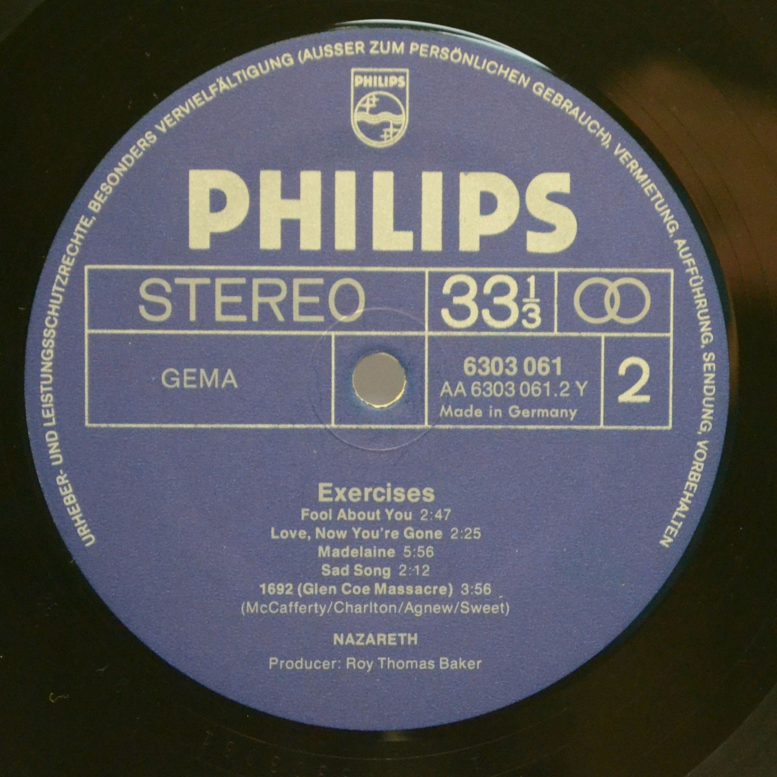 Nazareth — Exercises, 1972