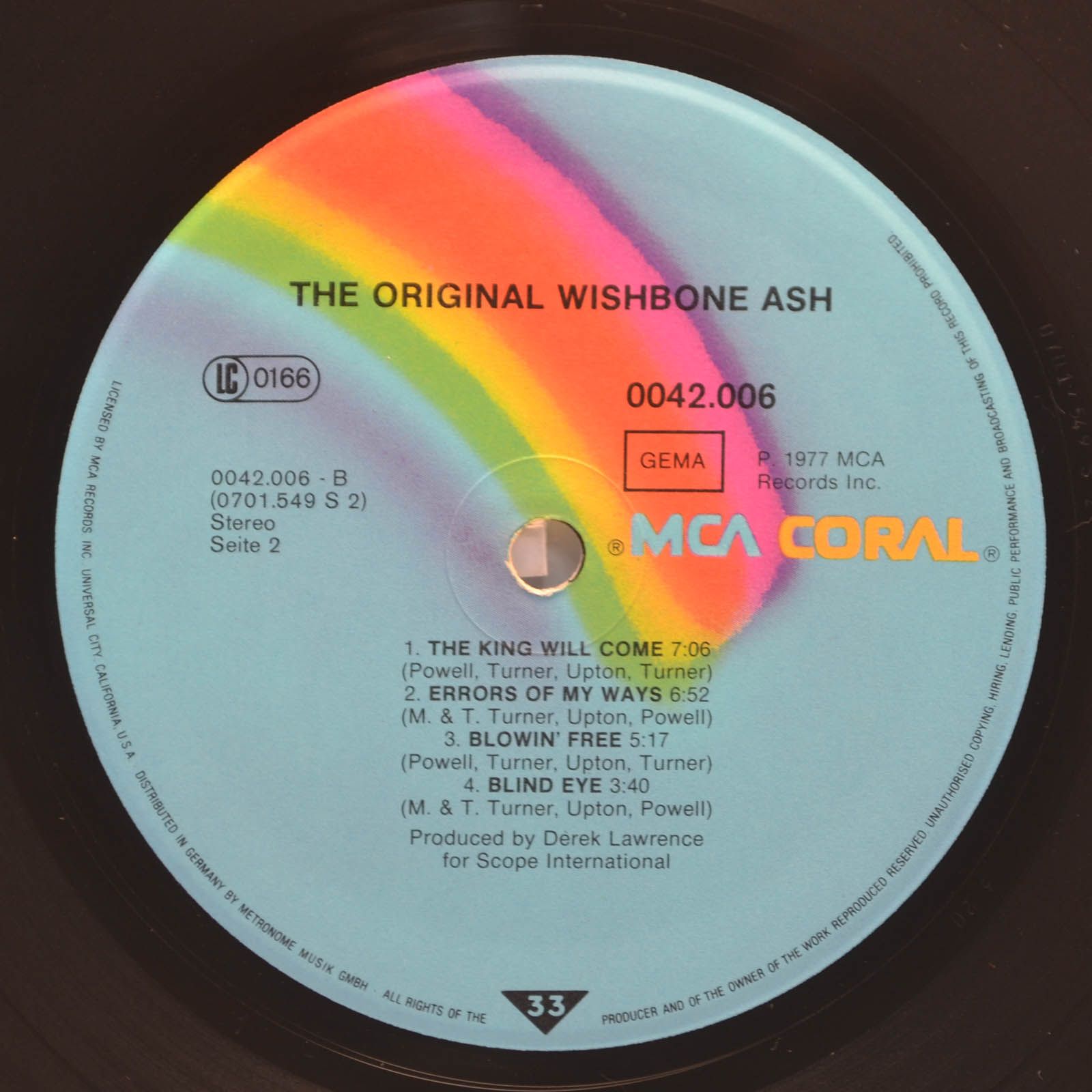 Виниловая пластинка Wishbone Ash — The Original Wishbone Ash, 1977