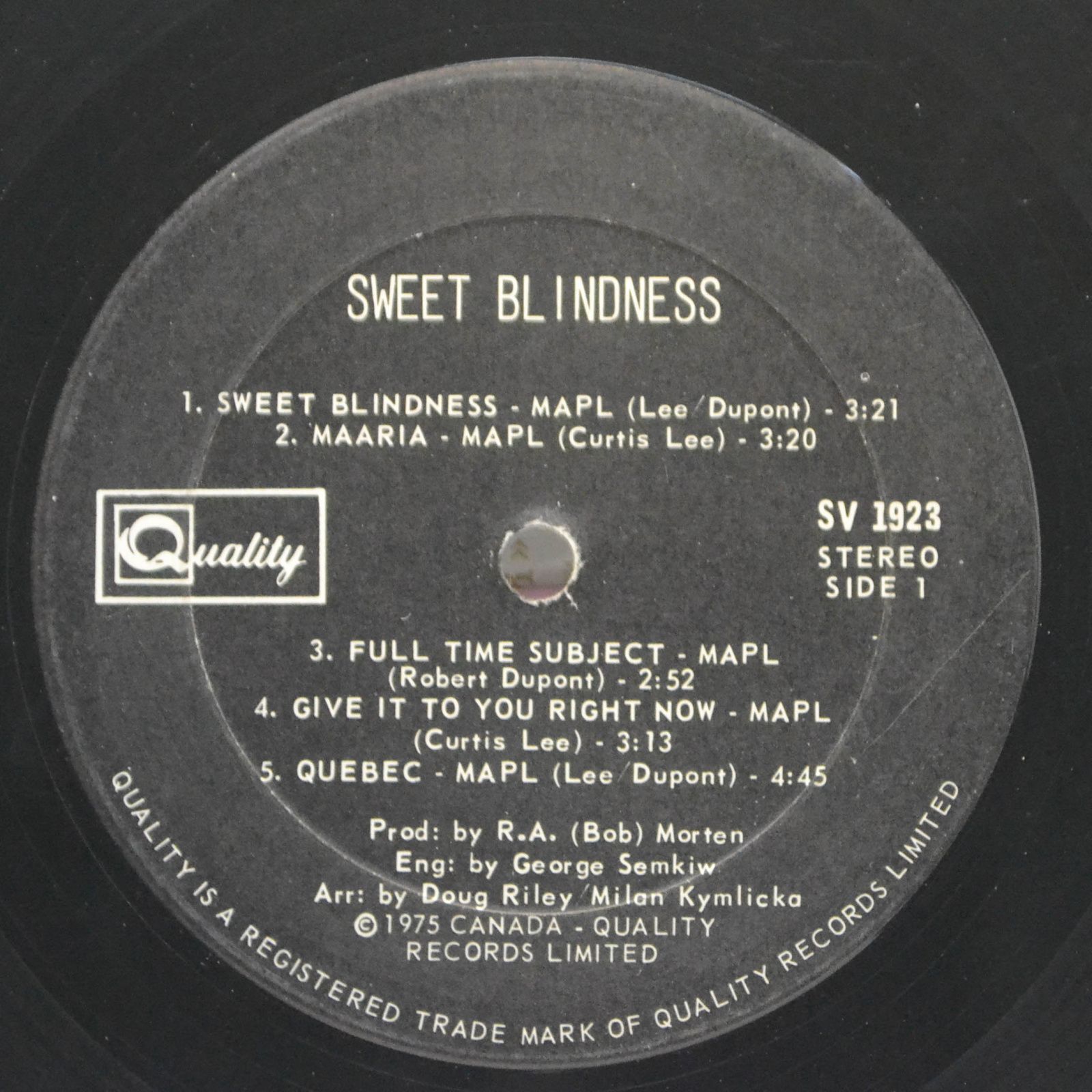 Виниловая пластинка Sweet Blindness — Sweet Blindness, 1976